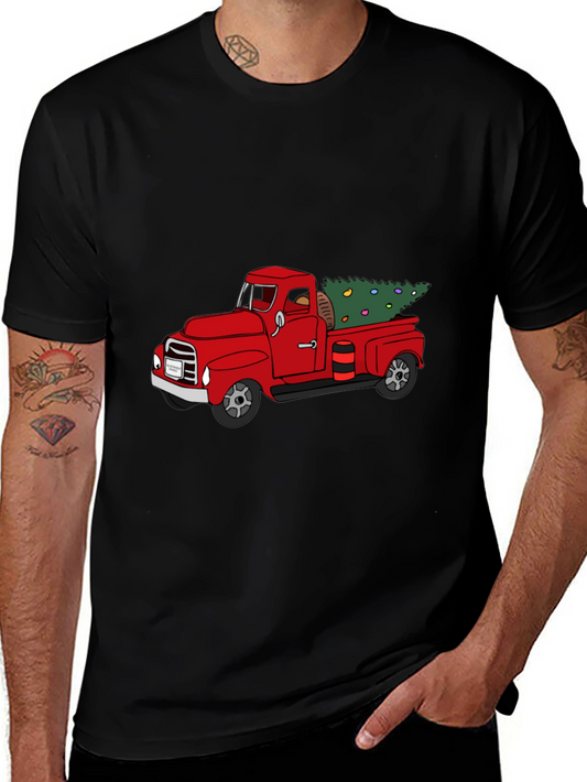 Red Truck Christmas Tree T-Shirt