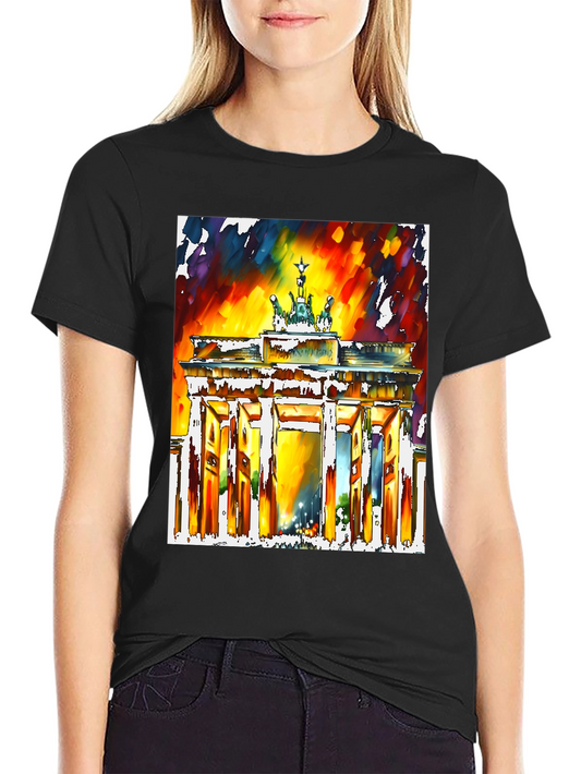 Berlin Brandenburg Gate Art Graphic T-Shirt