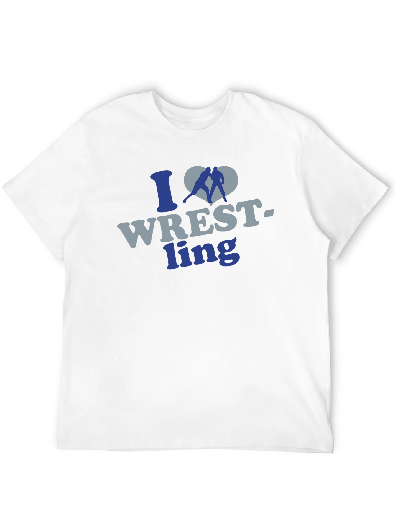 I Love Wrestling Graphic T-Shirt - Mens Black Tee