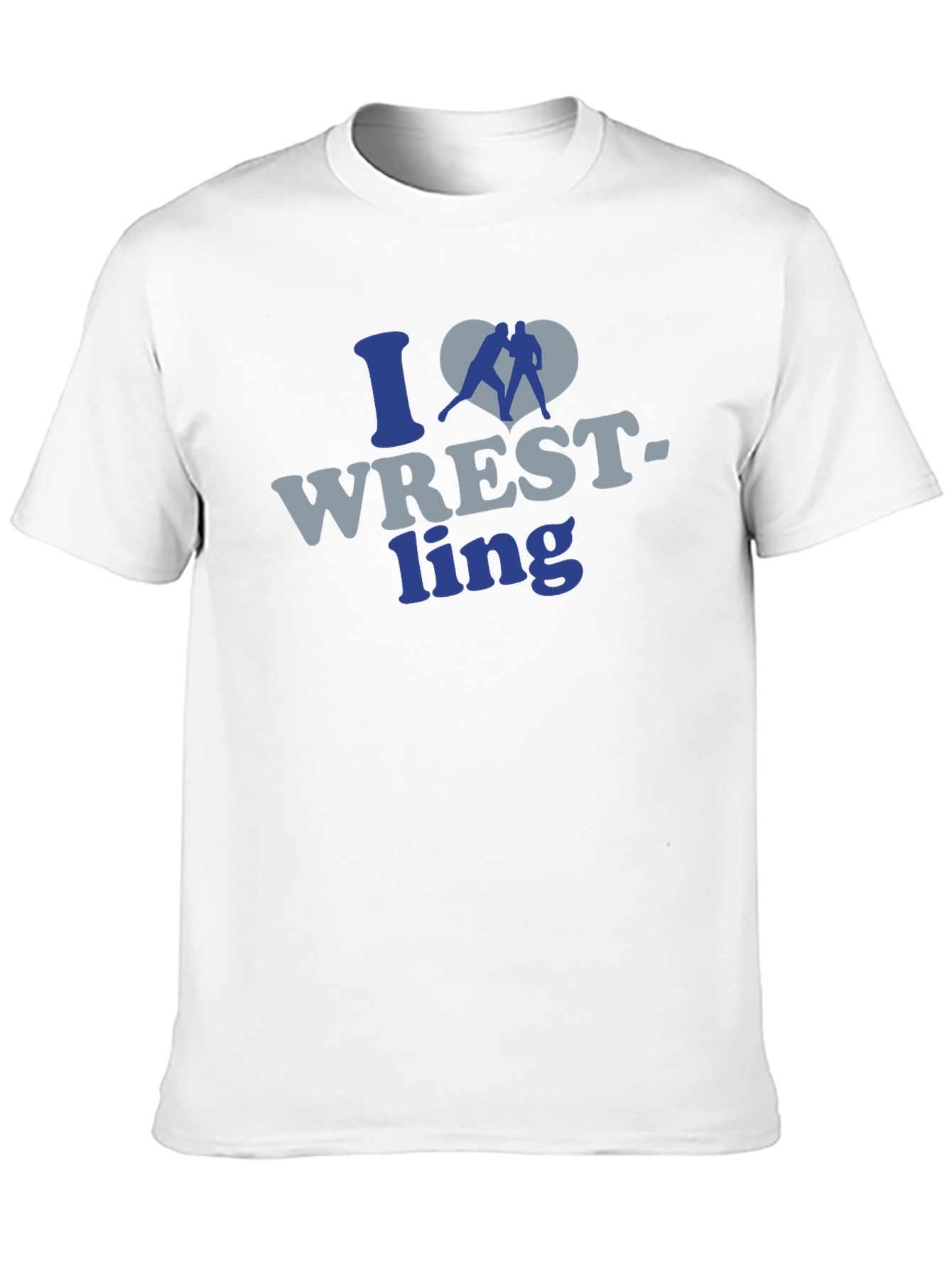 I Love Wrestling Graphic T-Shirt - Mens Black Tee