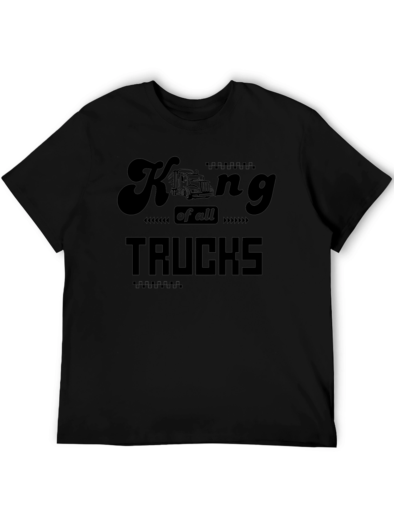 King of All Trucks Black T-Shirt