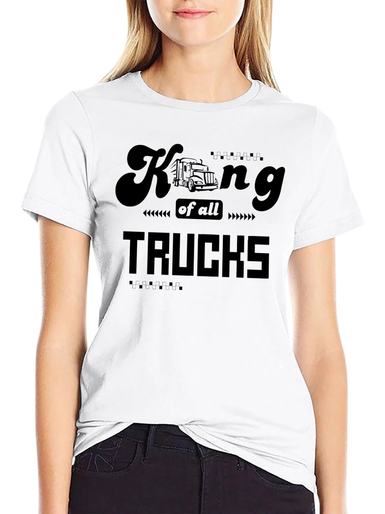 King of All Trucks Black T-Shirt