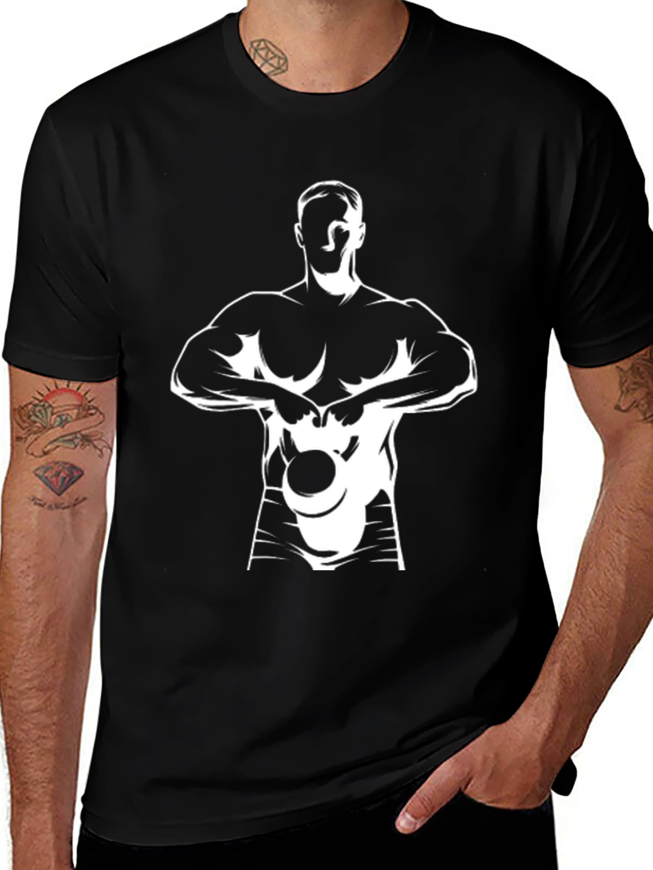 Graphic T-Shirt: Kettlebell Workout Design