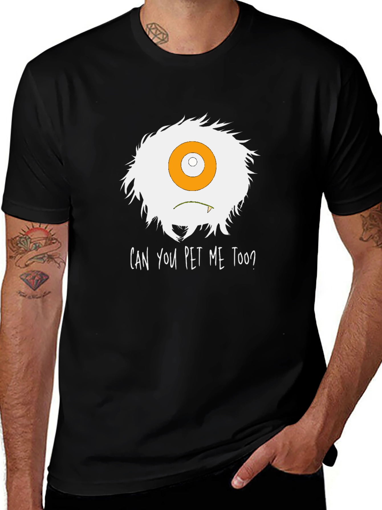 Can You Pet Me Too? Monster Graphic Tee