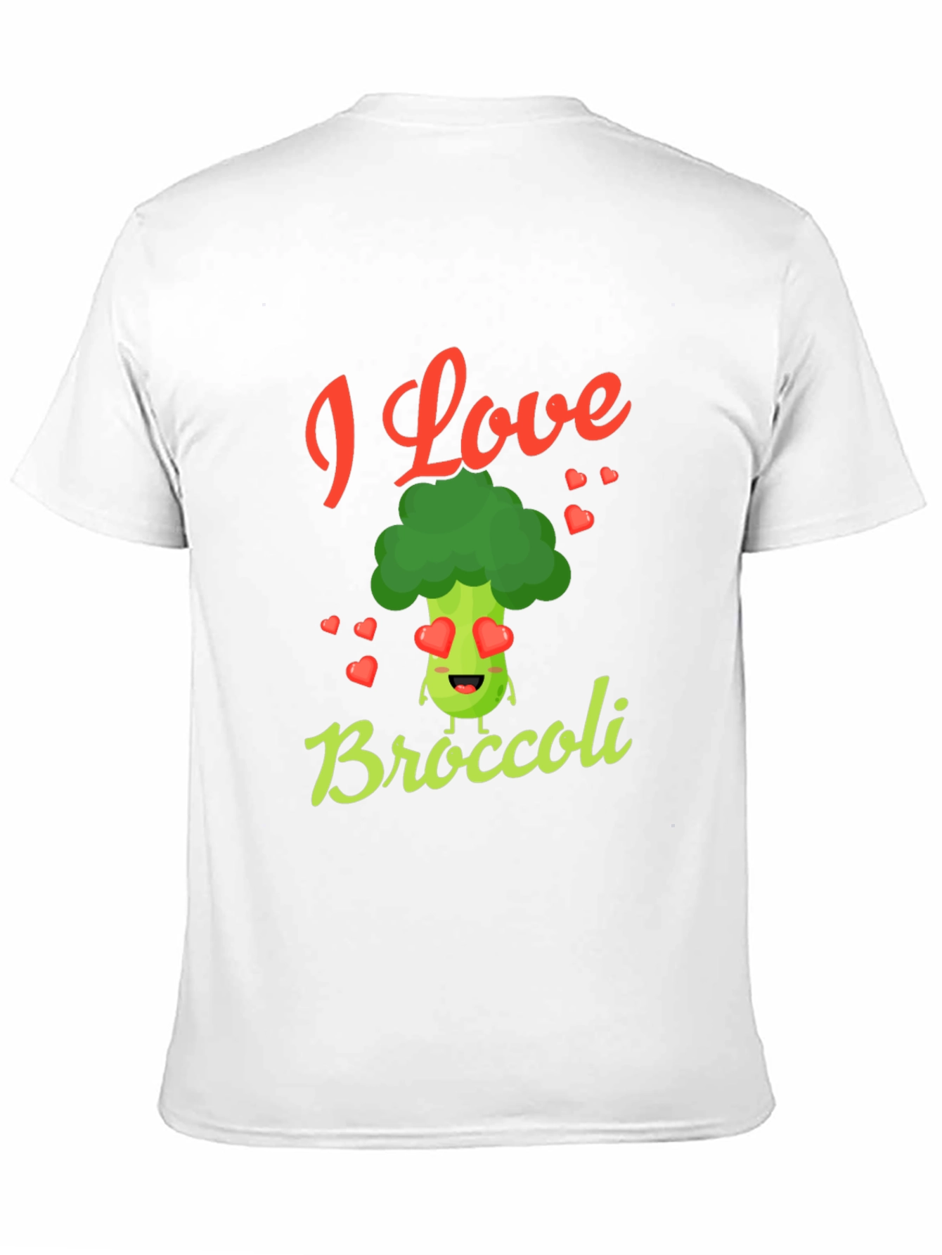 I Love Broccoli T-Shirt - Novelty Graphic Tee