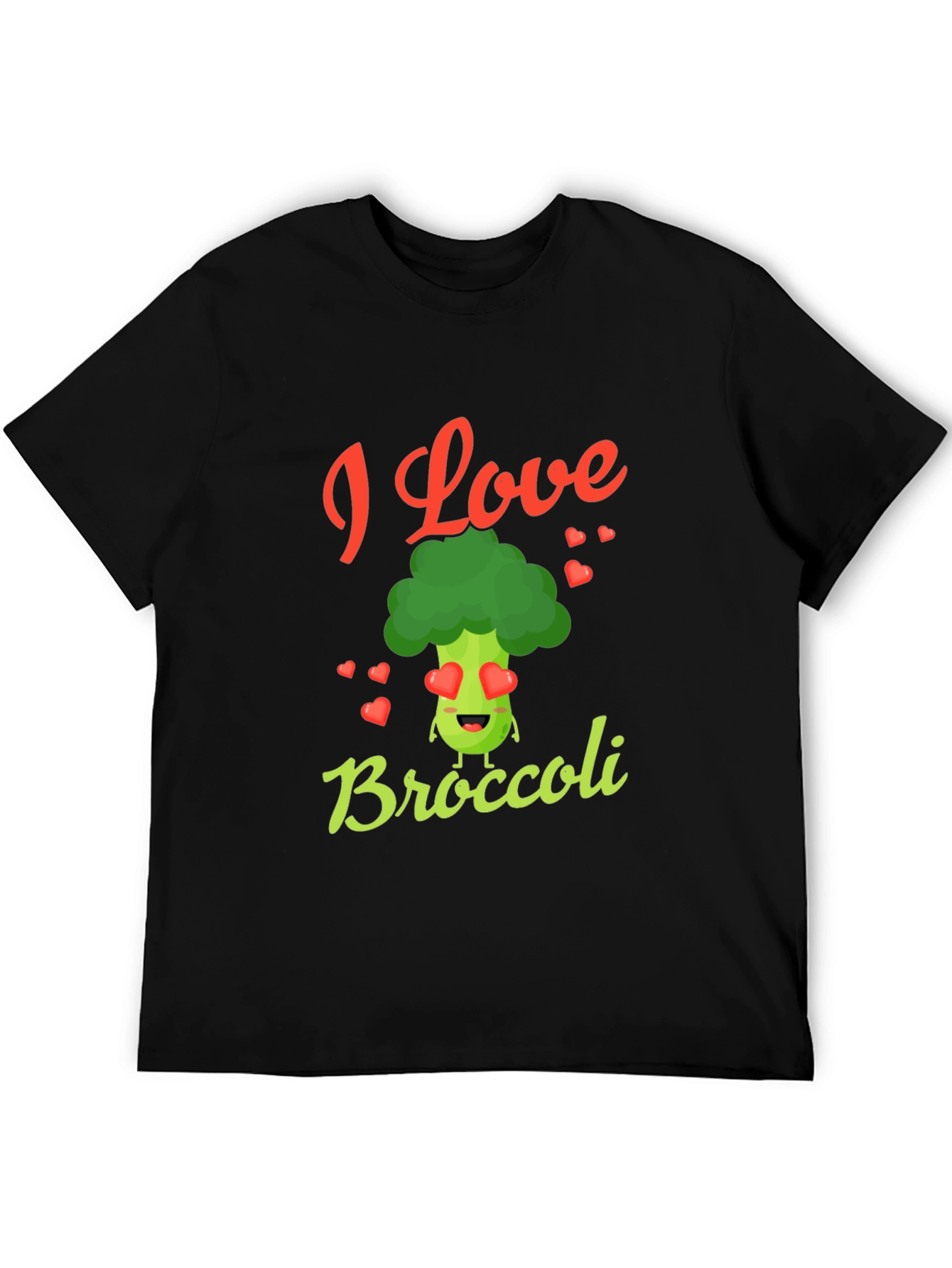 I Love Broccoli T-Shirt - Novelty Graphic Tee