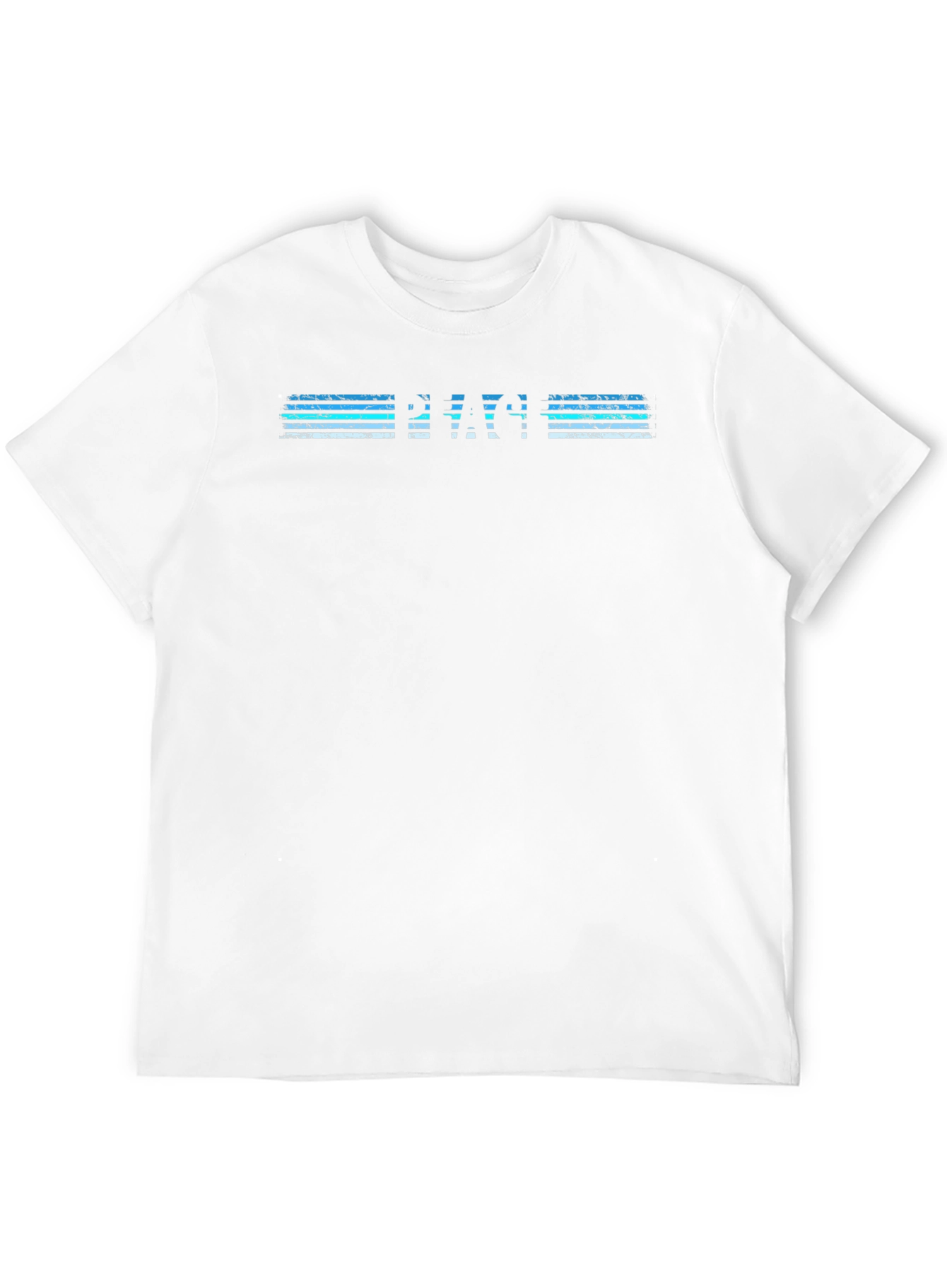 Retro PEACE Striped Graphic Black T-Shirt