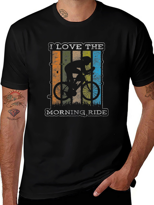 I Love the Morning Ride T-Shirt - Cycling Design