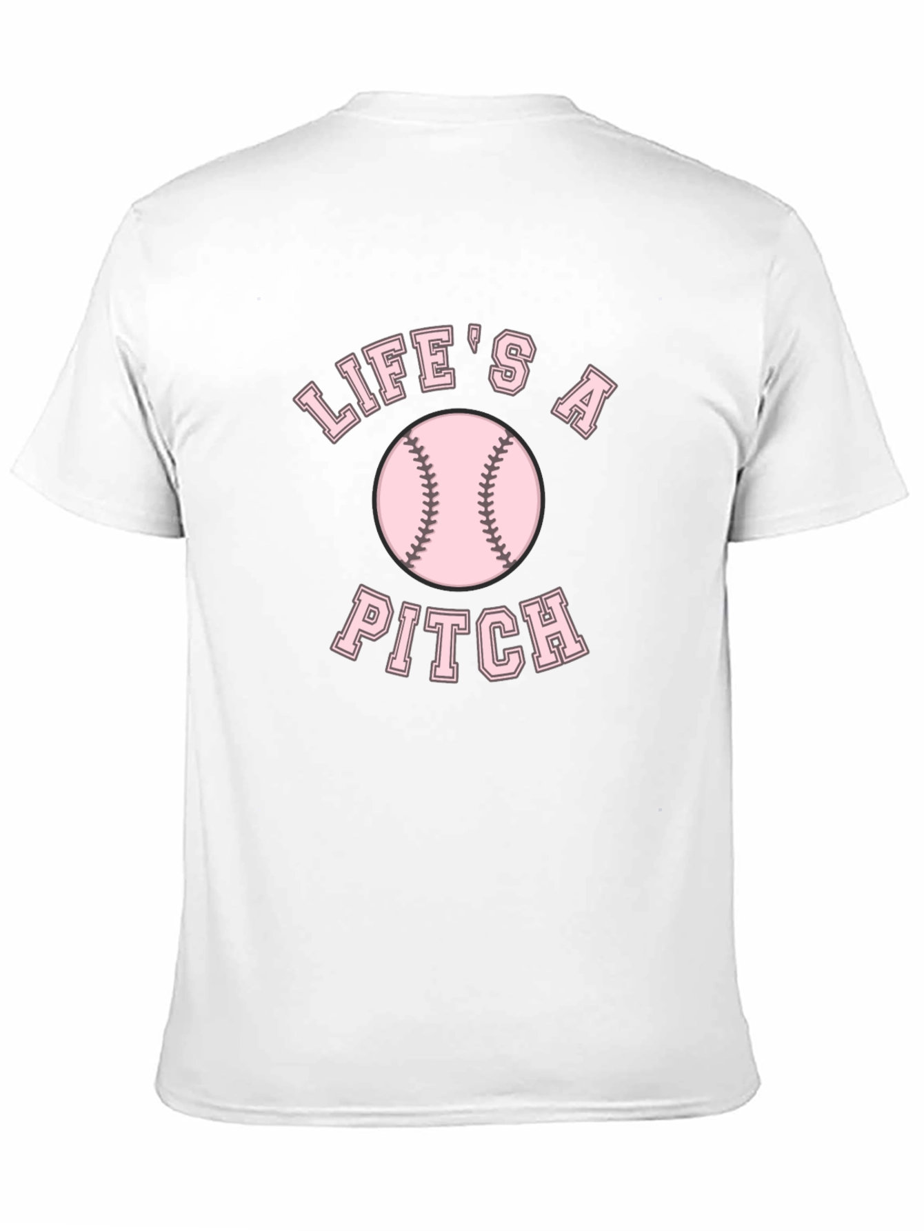 Lifes a Pitch Baseball Graphic T-Shirt