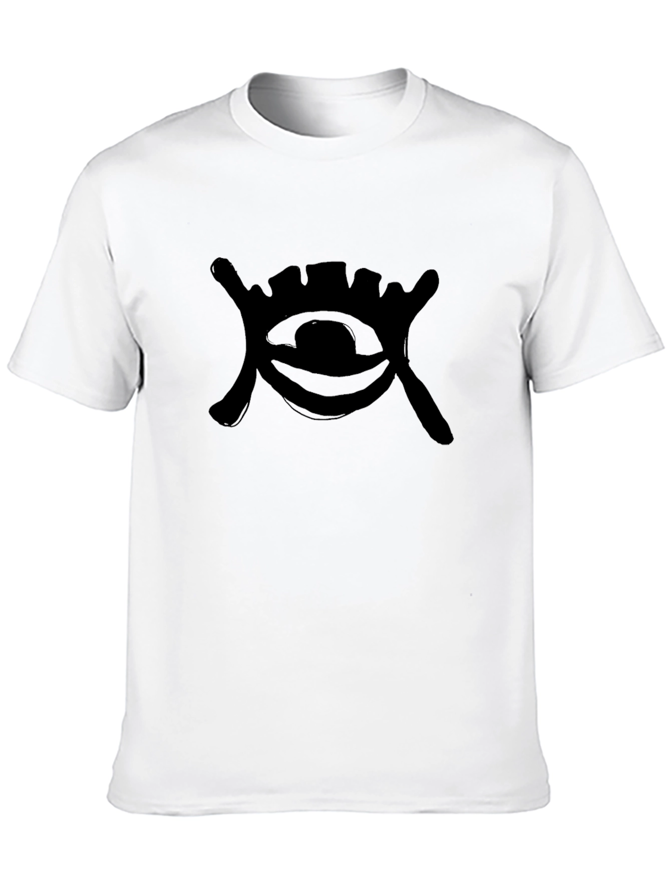 Eye Symbol Black T-Shirt - Mens Casual Tee