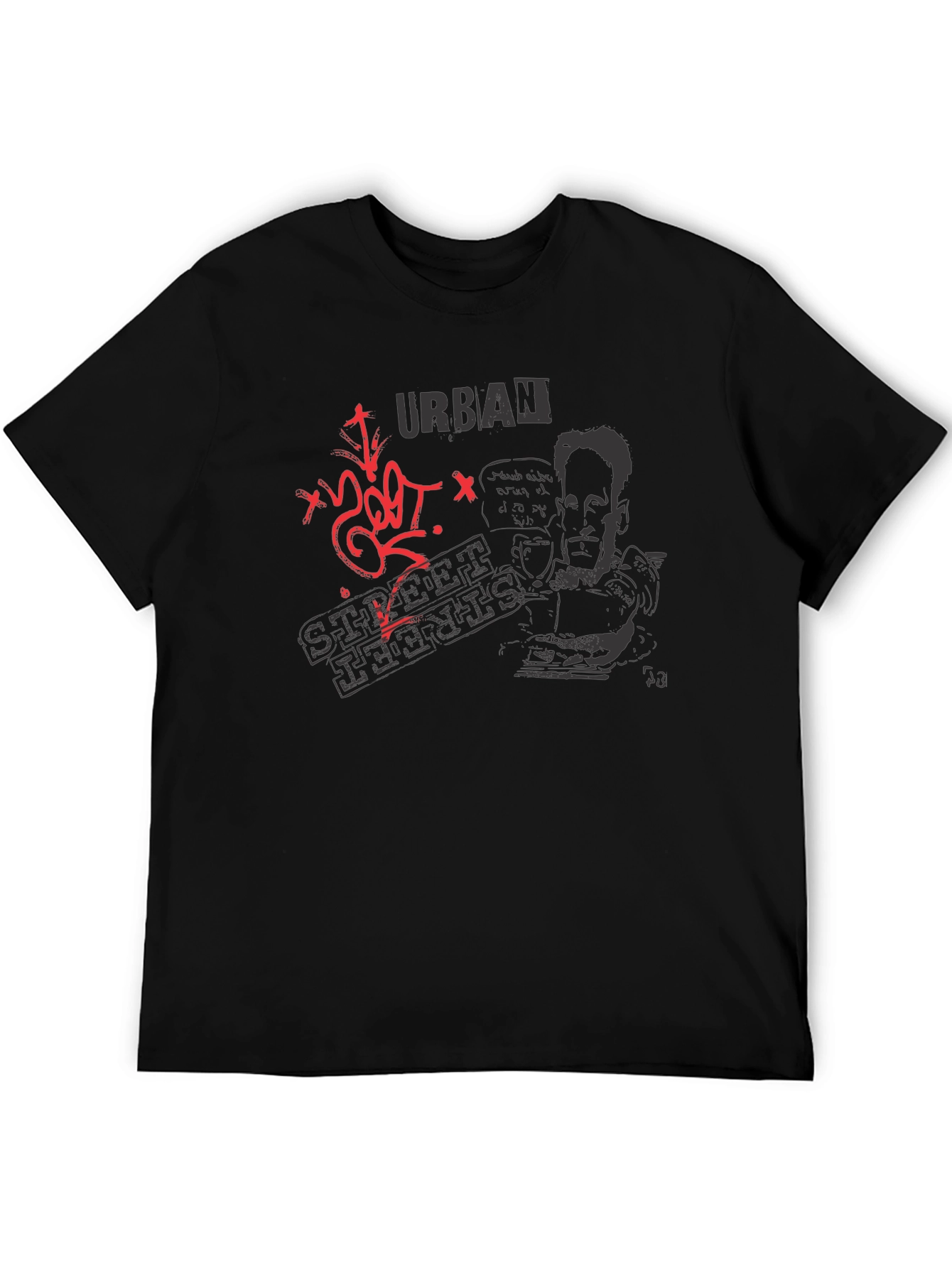 Urban Street Arts T-Shirt - Black Graphic Tee