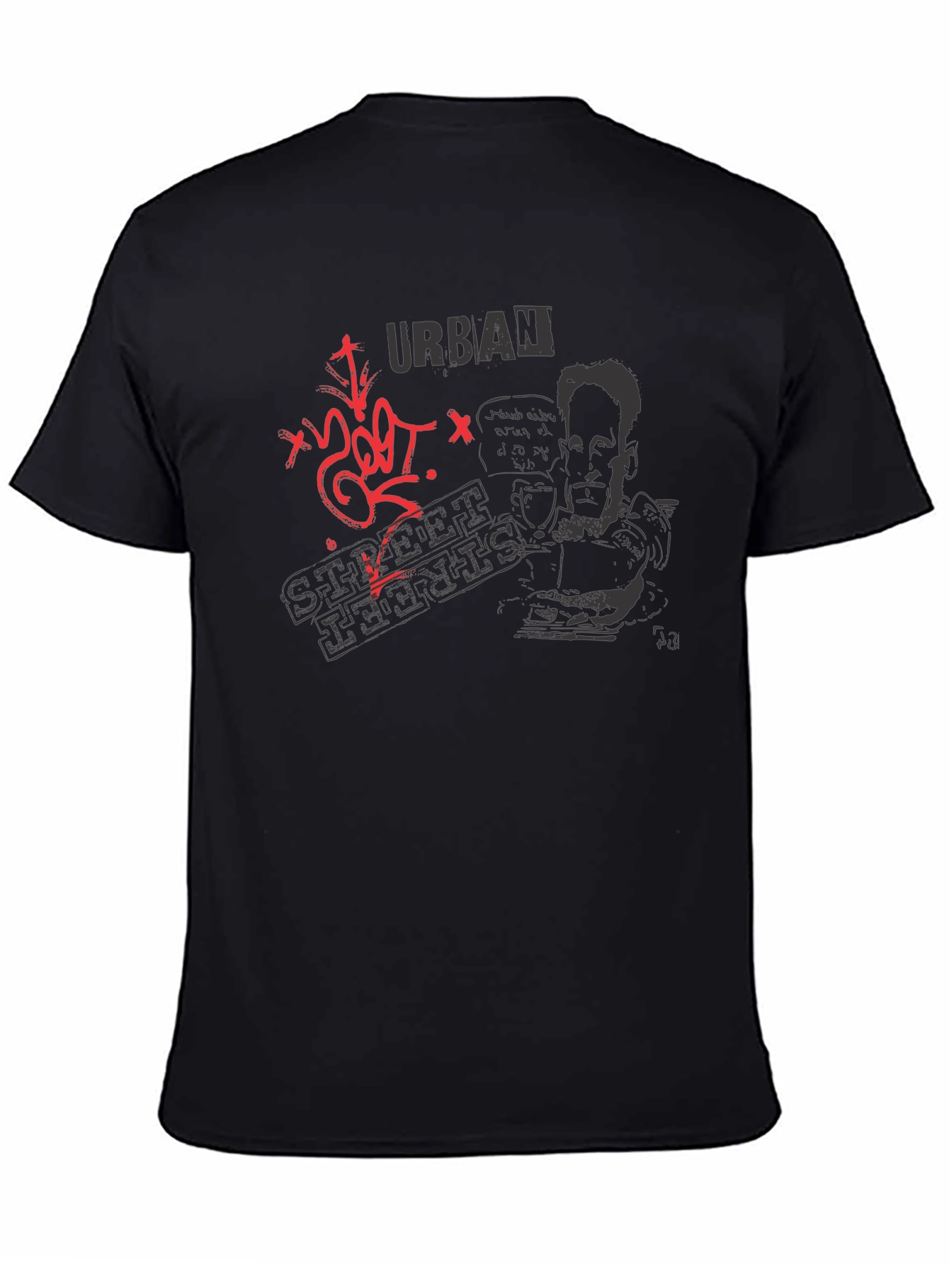 Urban Street Arts T-Shirt - Black Graphic Tee