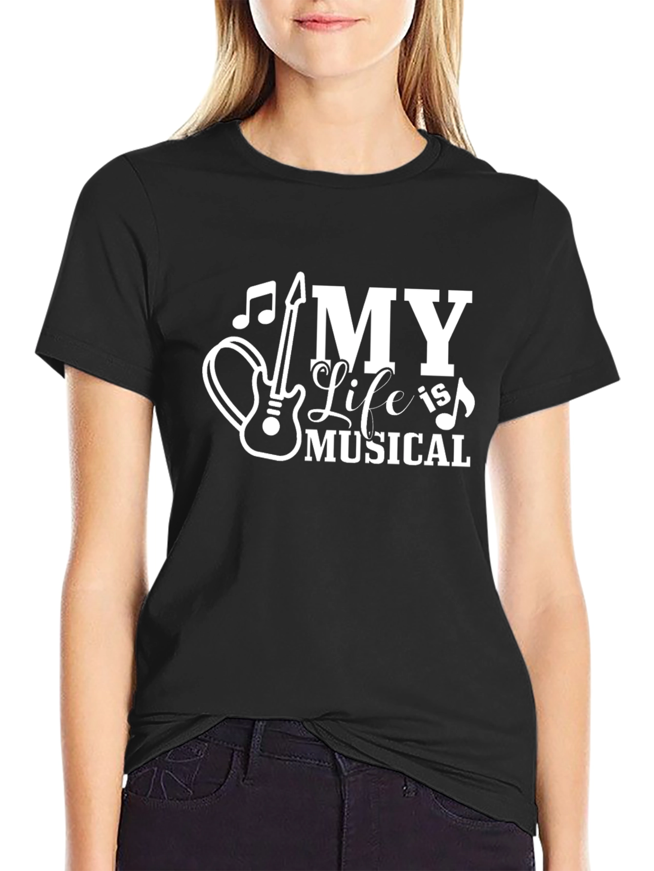 My Life is Musical Black T-Shirt