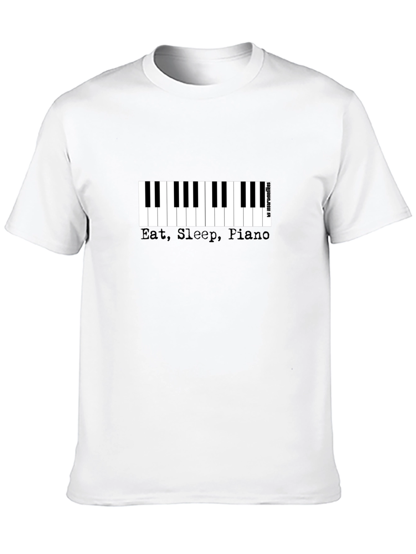 Eat Sleep Piano T-Shirt - Black Musical Tee
