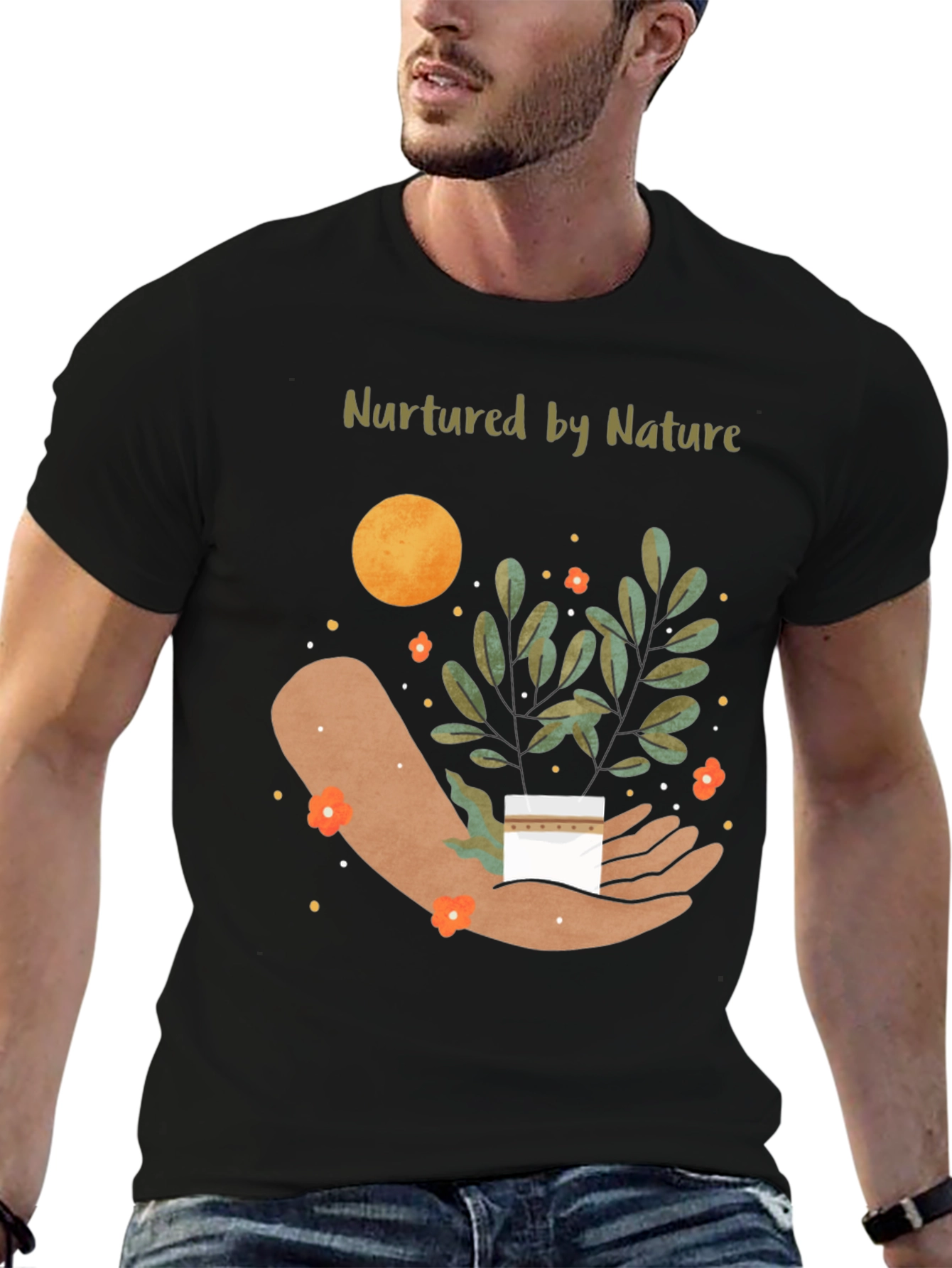 Nurtured By Nature Graphic T-Shirt