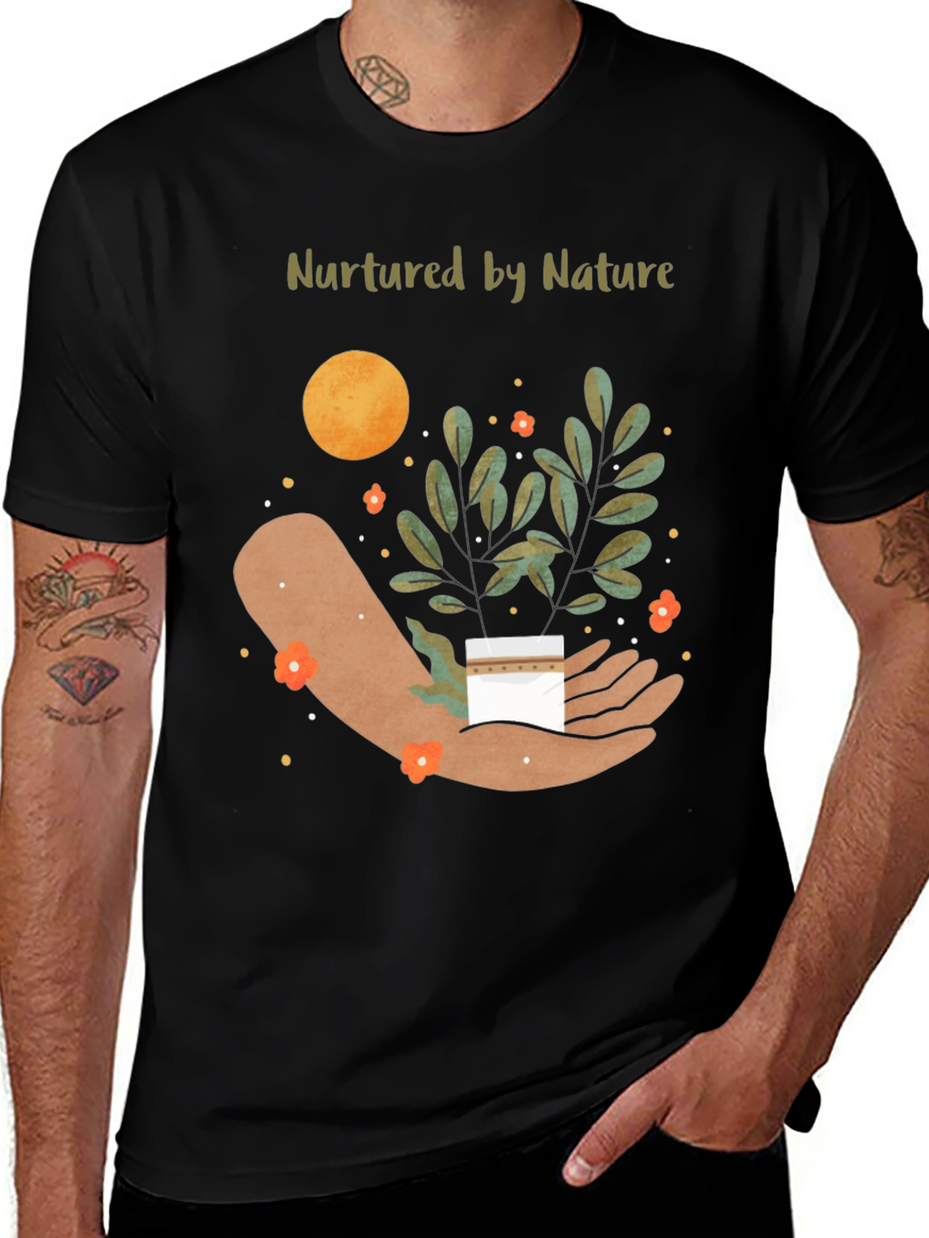 Nurtured By Nature Graphic T-Shirt