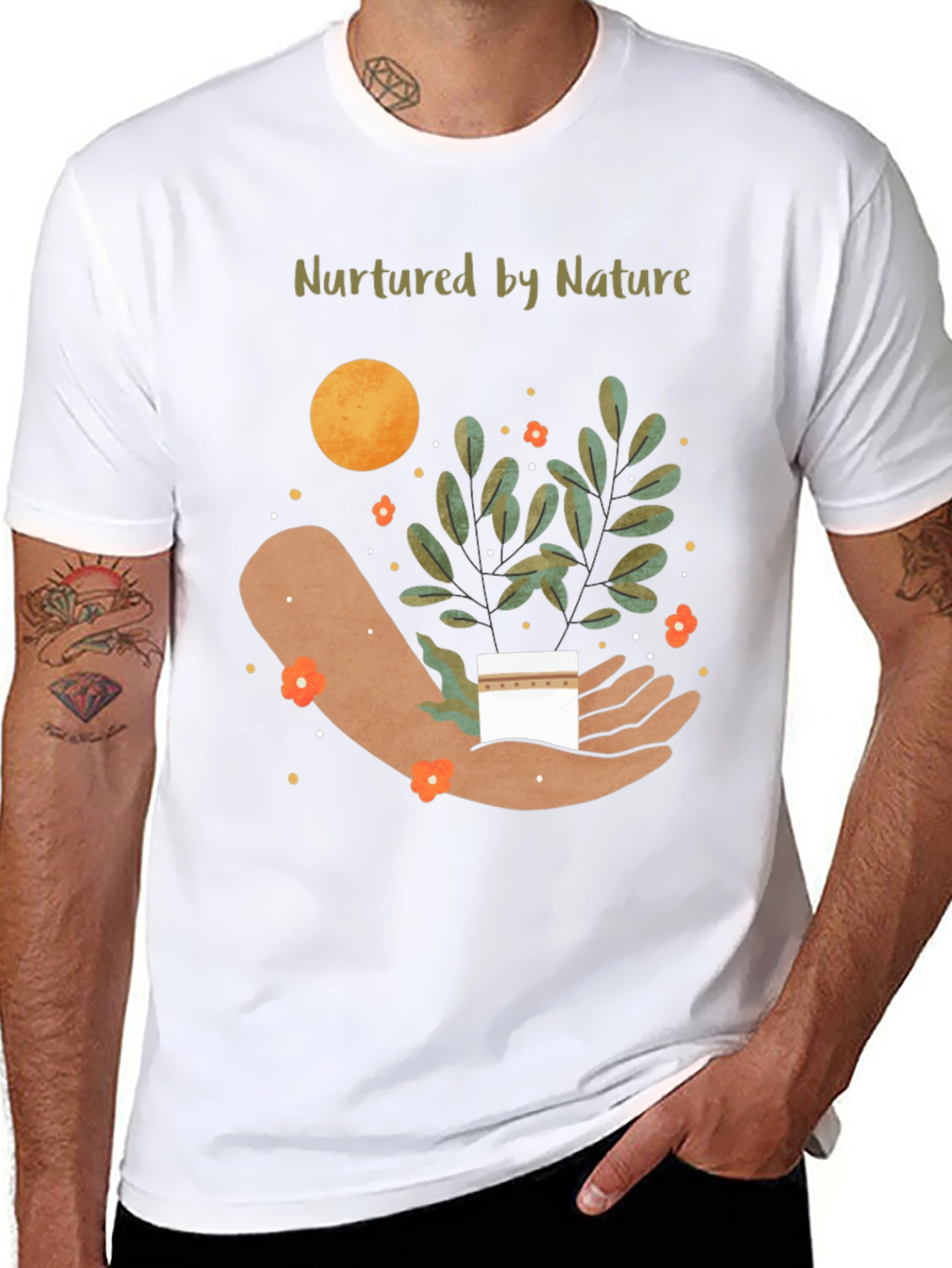 Nurtured By Nature Graphic T-Shirt