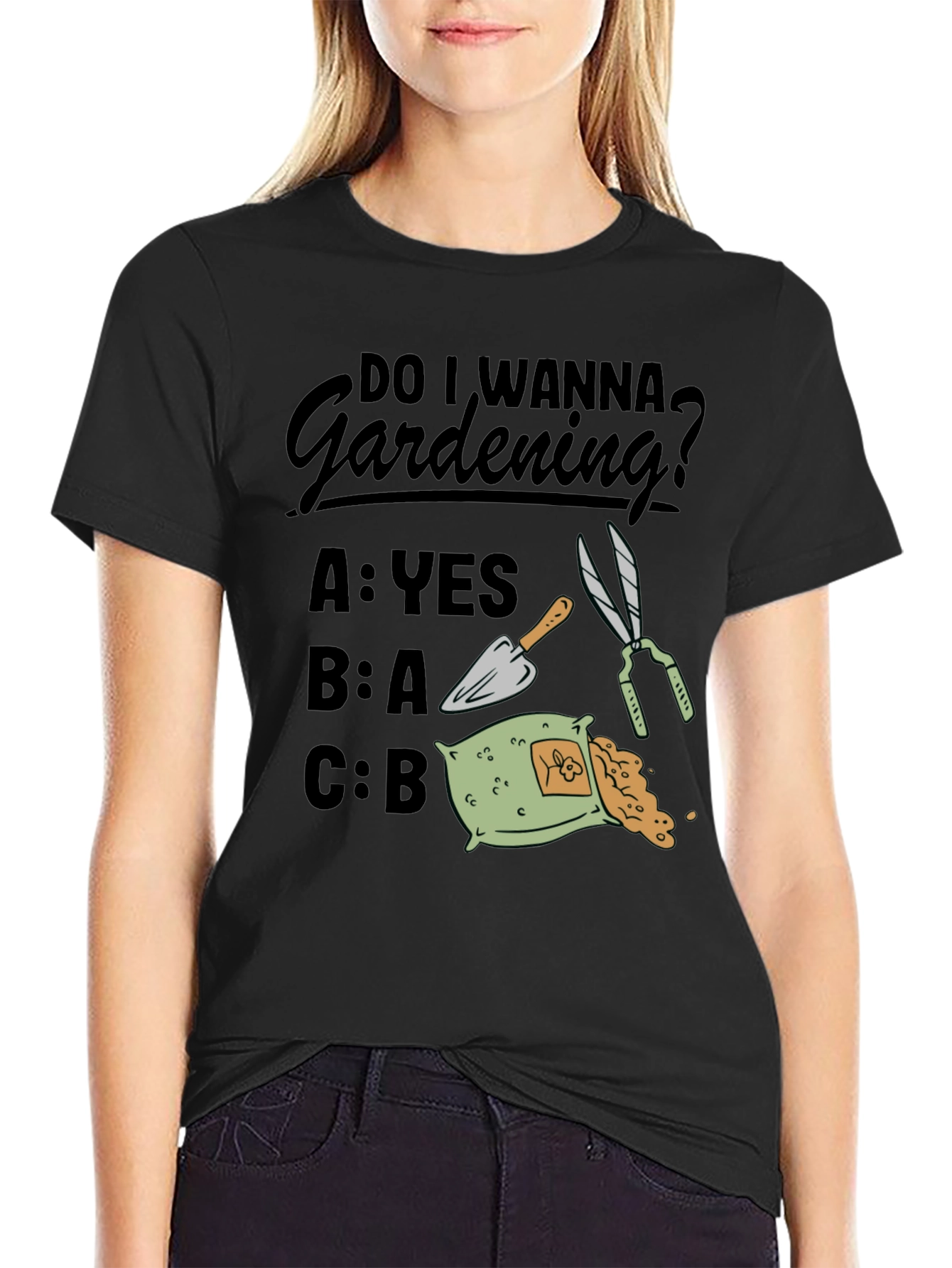 Gardening Humor T-Shirt - Do I Wanna Gardening?
