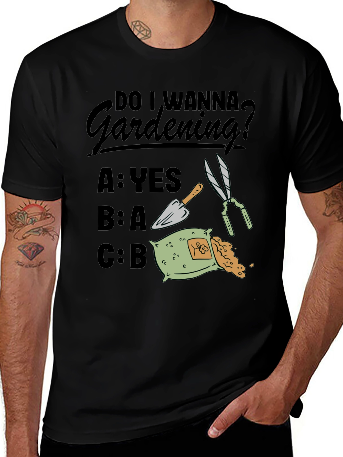 Gardening Humor T-Shirt - Do I Wanna Gardening?