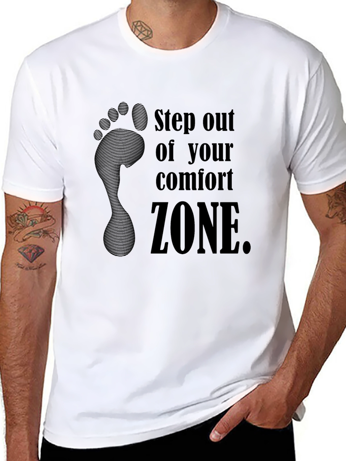 Step Out Comfort Zone T-Shirt - Motivational Apparel