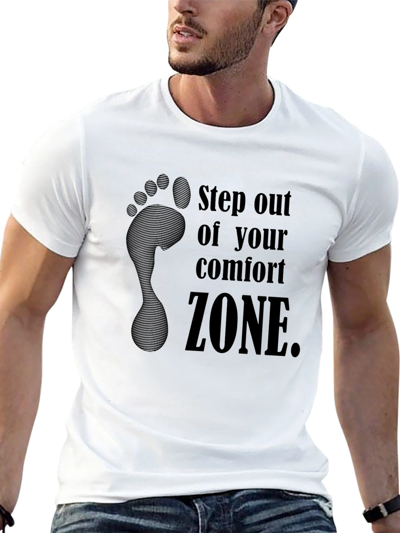 Step Out Comfort Zone T-Shirt - Motivational Apparel