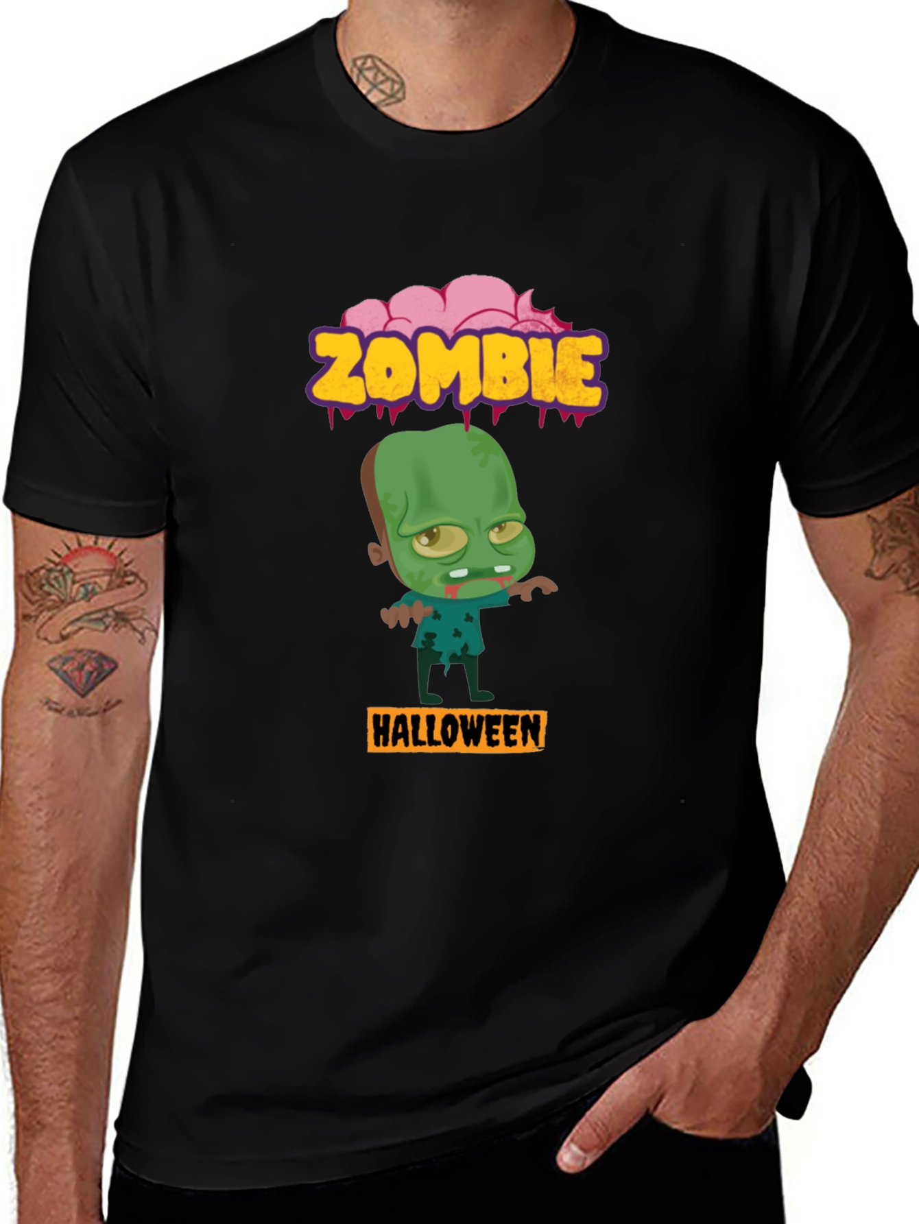 Zombie Halloween Graphic T-Shirt