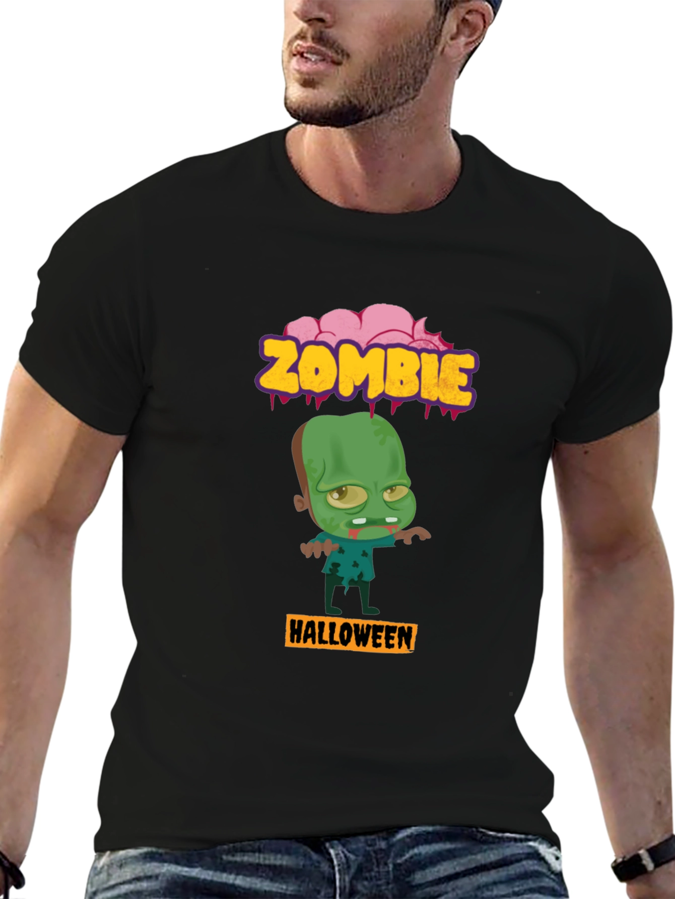 Zombie Halloween Graphic T-Shirt