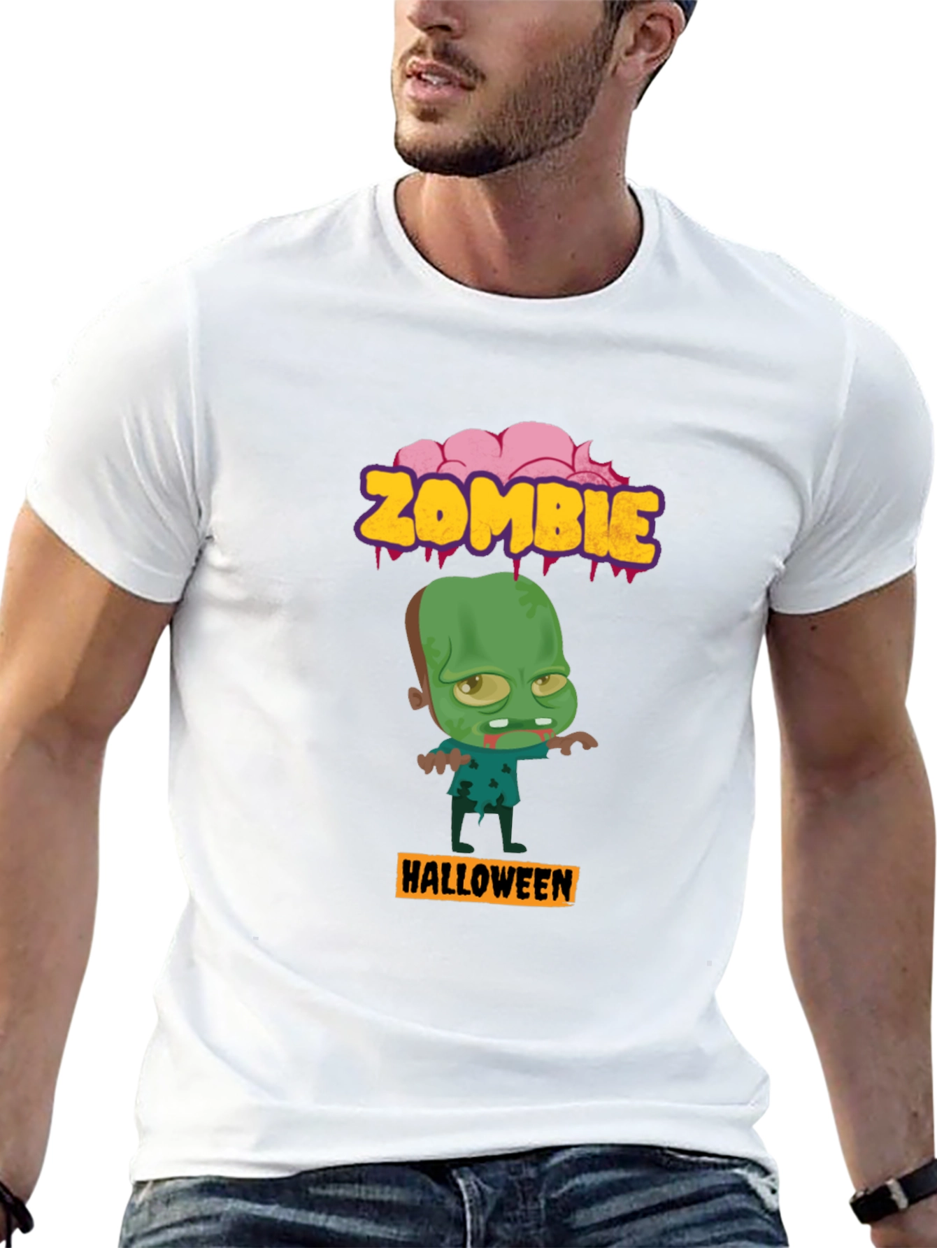 Zombie Halloween Graphic T-Shirt