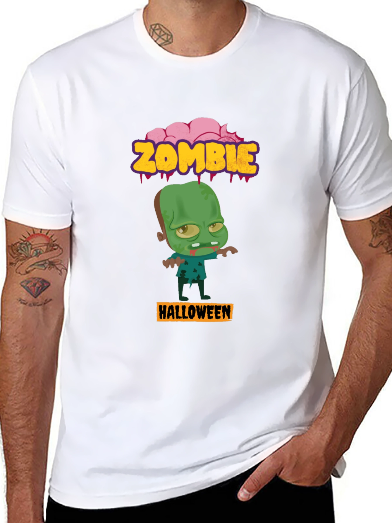 Zombie Halloween Graphic T-Shirt