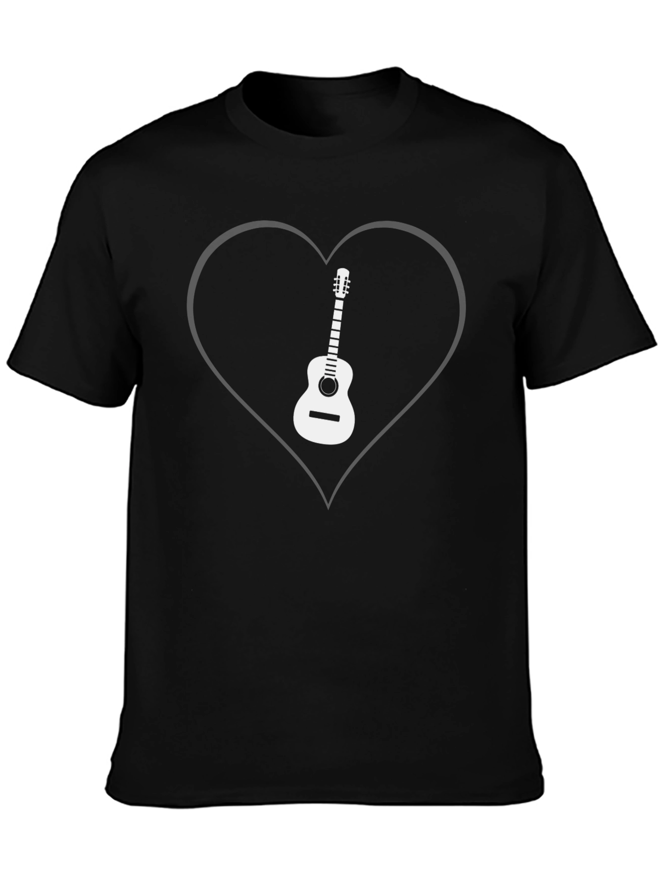Guitar Heart Graphic Tee - Musician T-Shirt