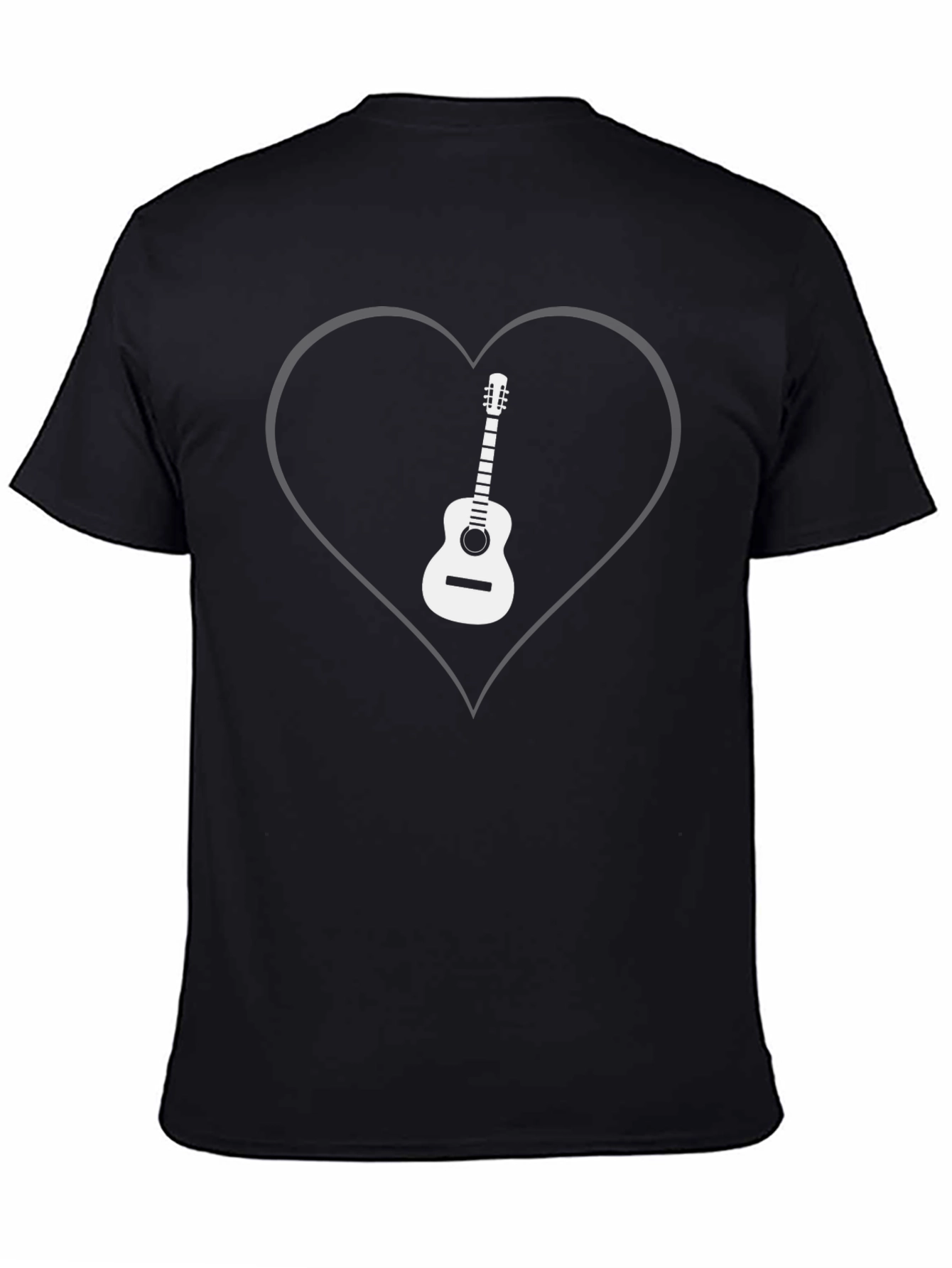 Guitar Heart Graphic Tee - Musician T-Shirt