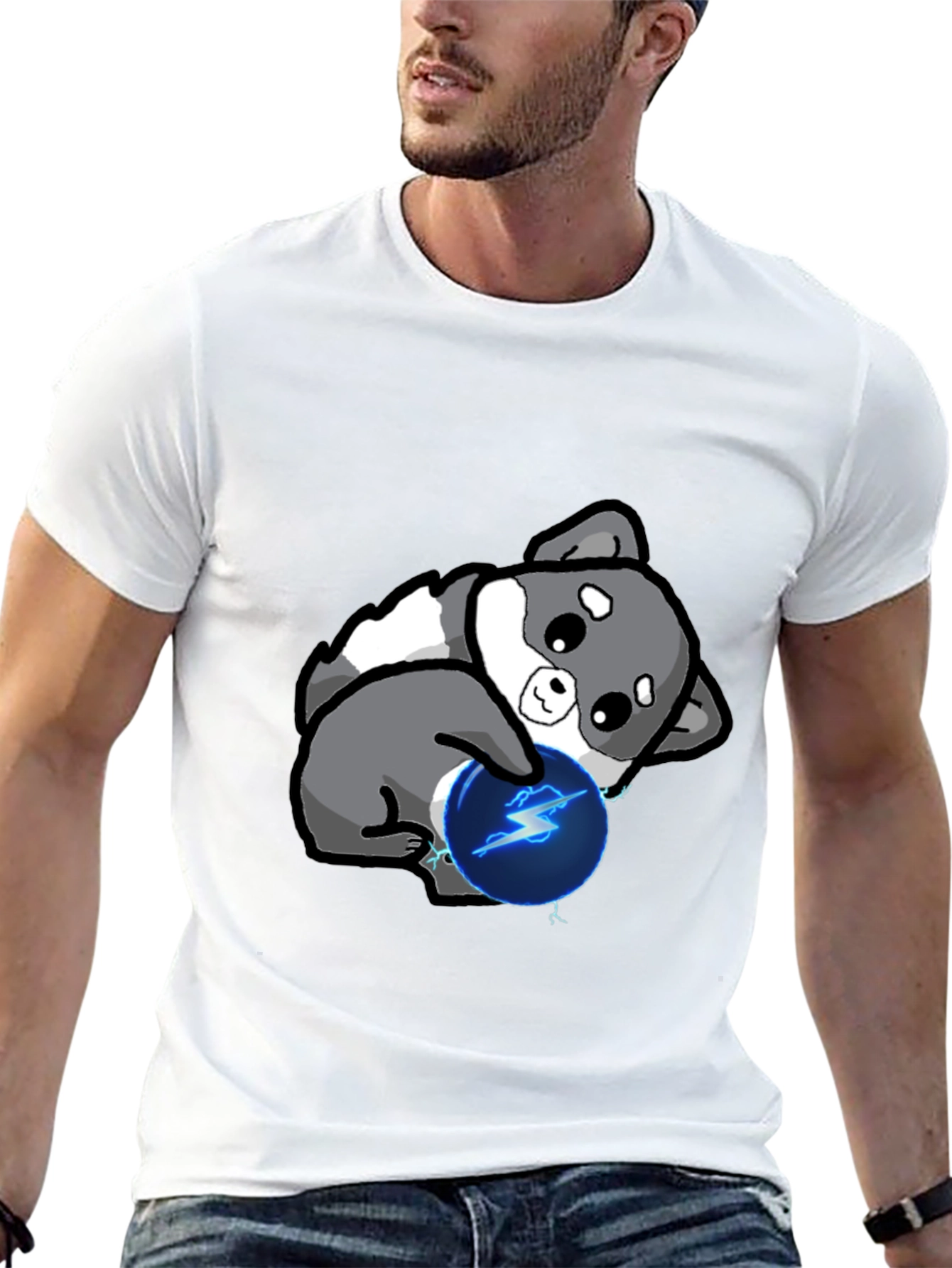 Cute Doge with Lightning Ball T-Shirt