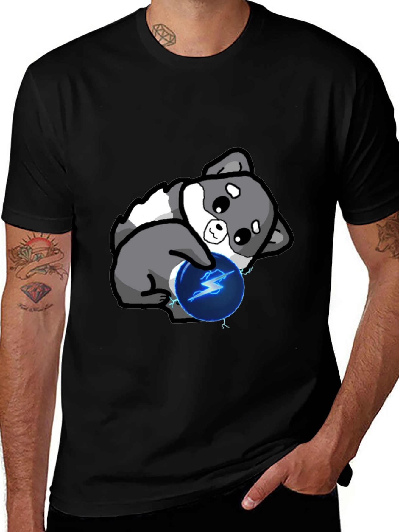 Cute Doge with Lightning Ball T-Shirt