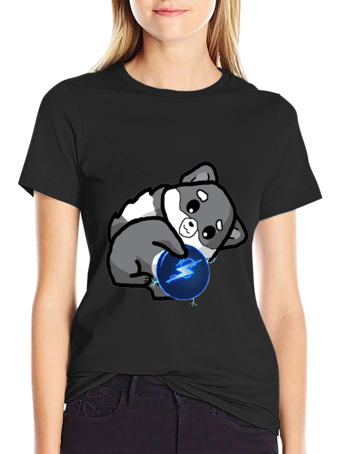 Cute Doge with Lightning Ball T-Shirt