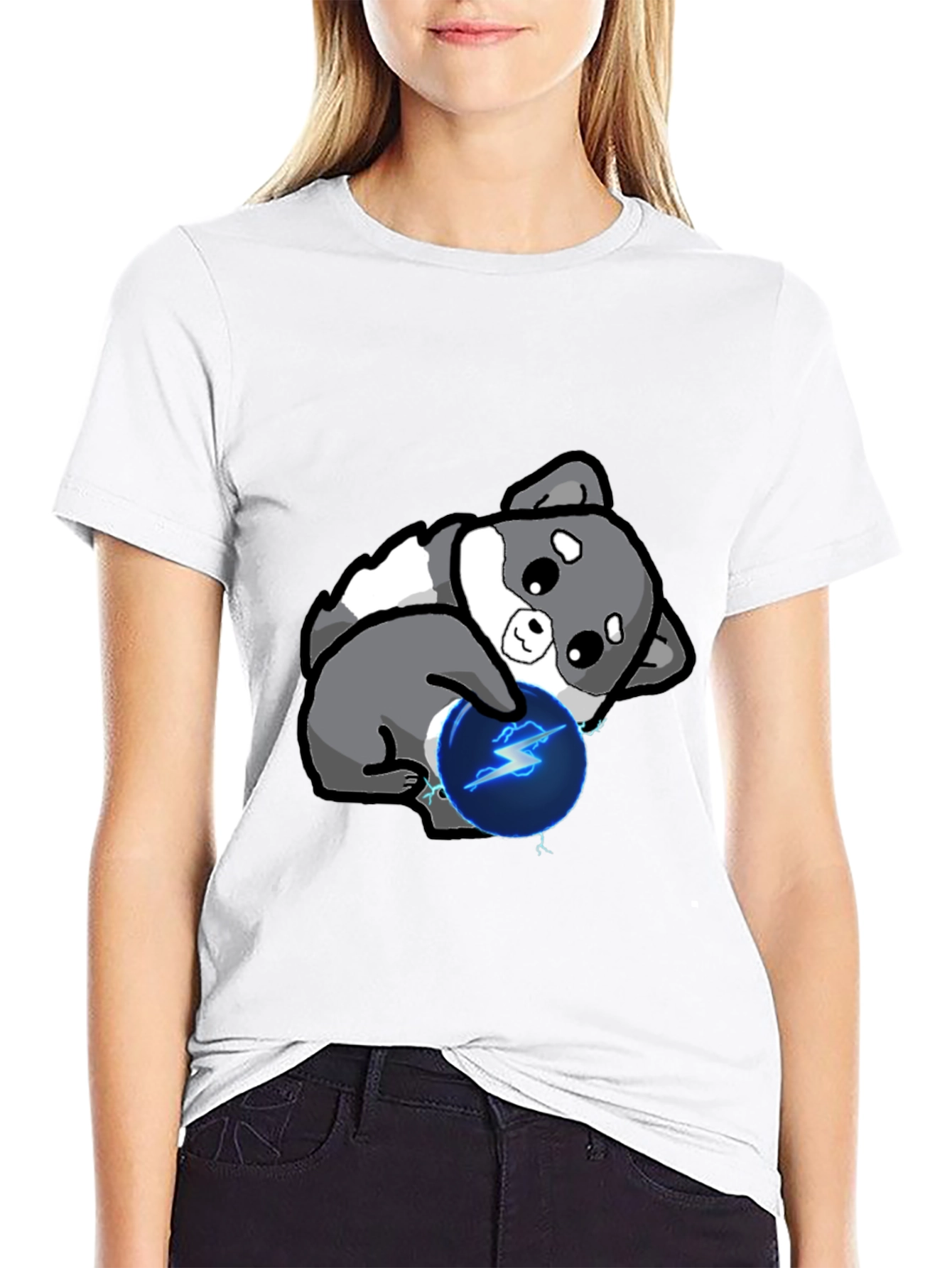 Cute Doge with Lightning Ball T-Shirt