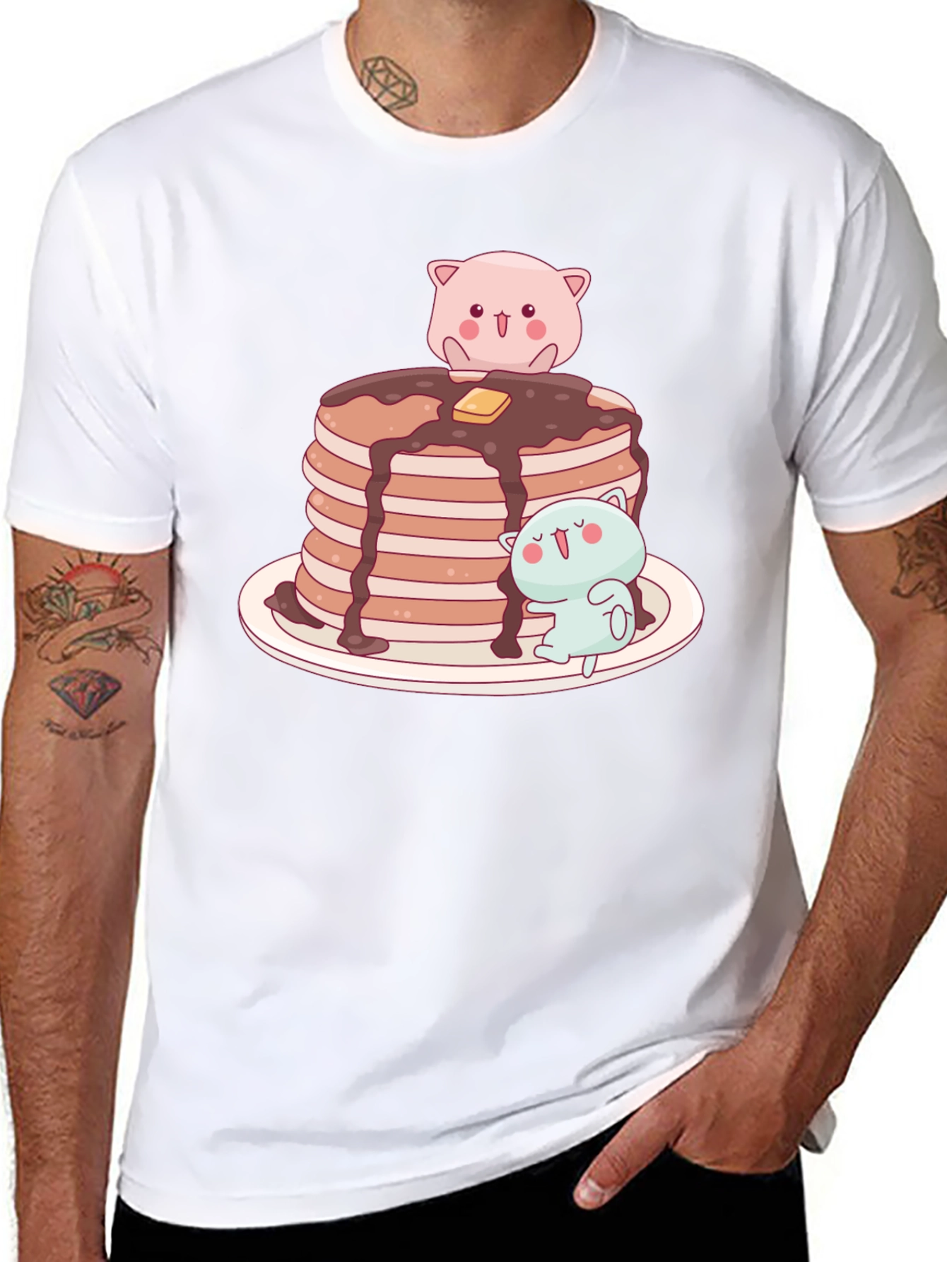 Pancake Stack Kawaii T-Shirt
