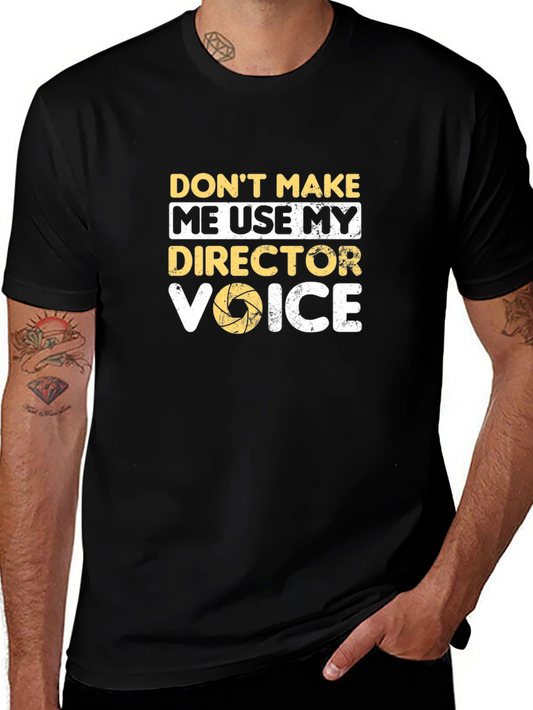 Director Voice T-Shirt - Funny Film Crew Apparel