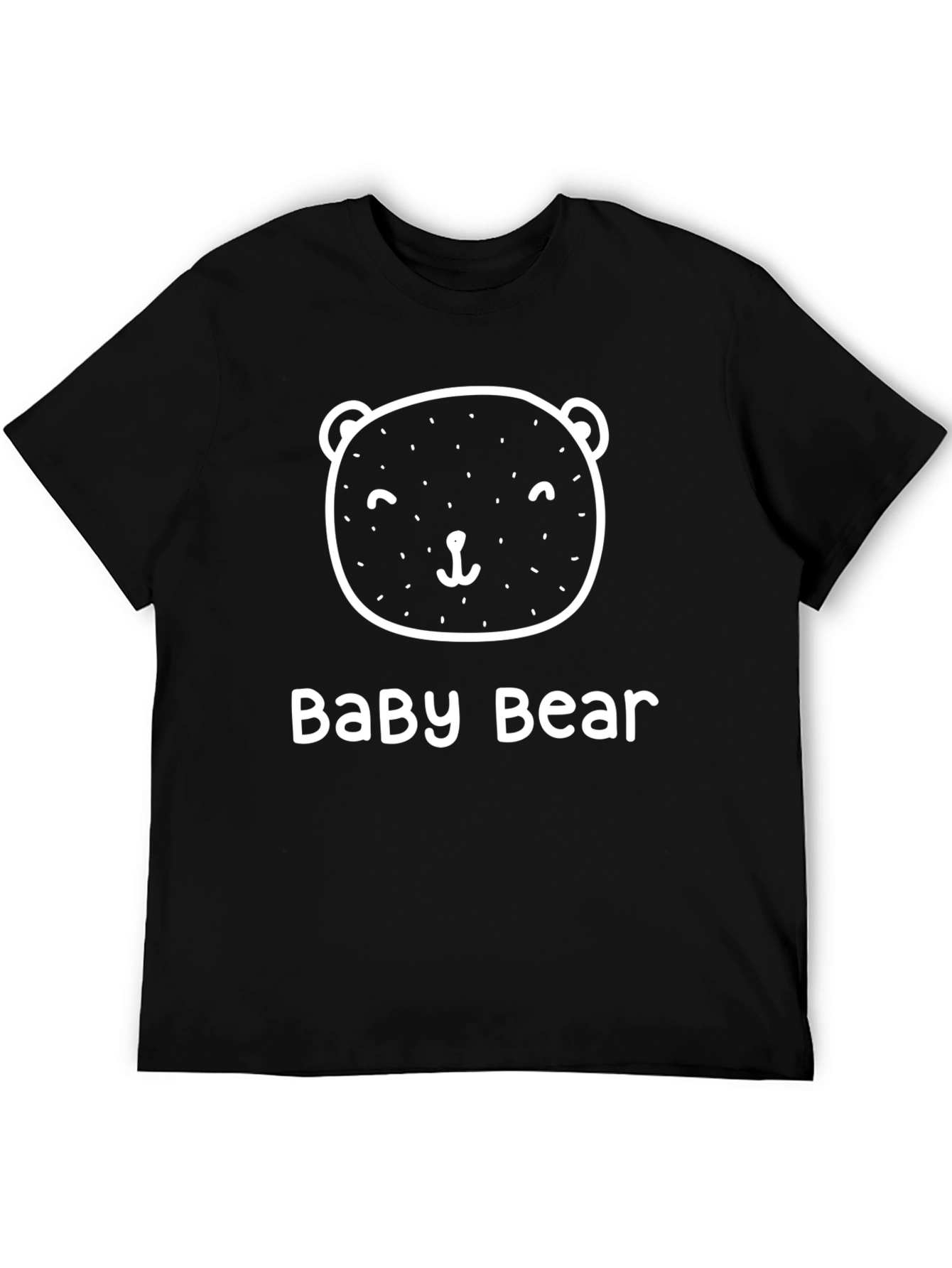 Baby Bear Graphic Tee - Cute Black T-Shirt