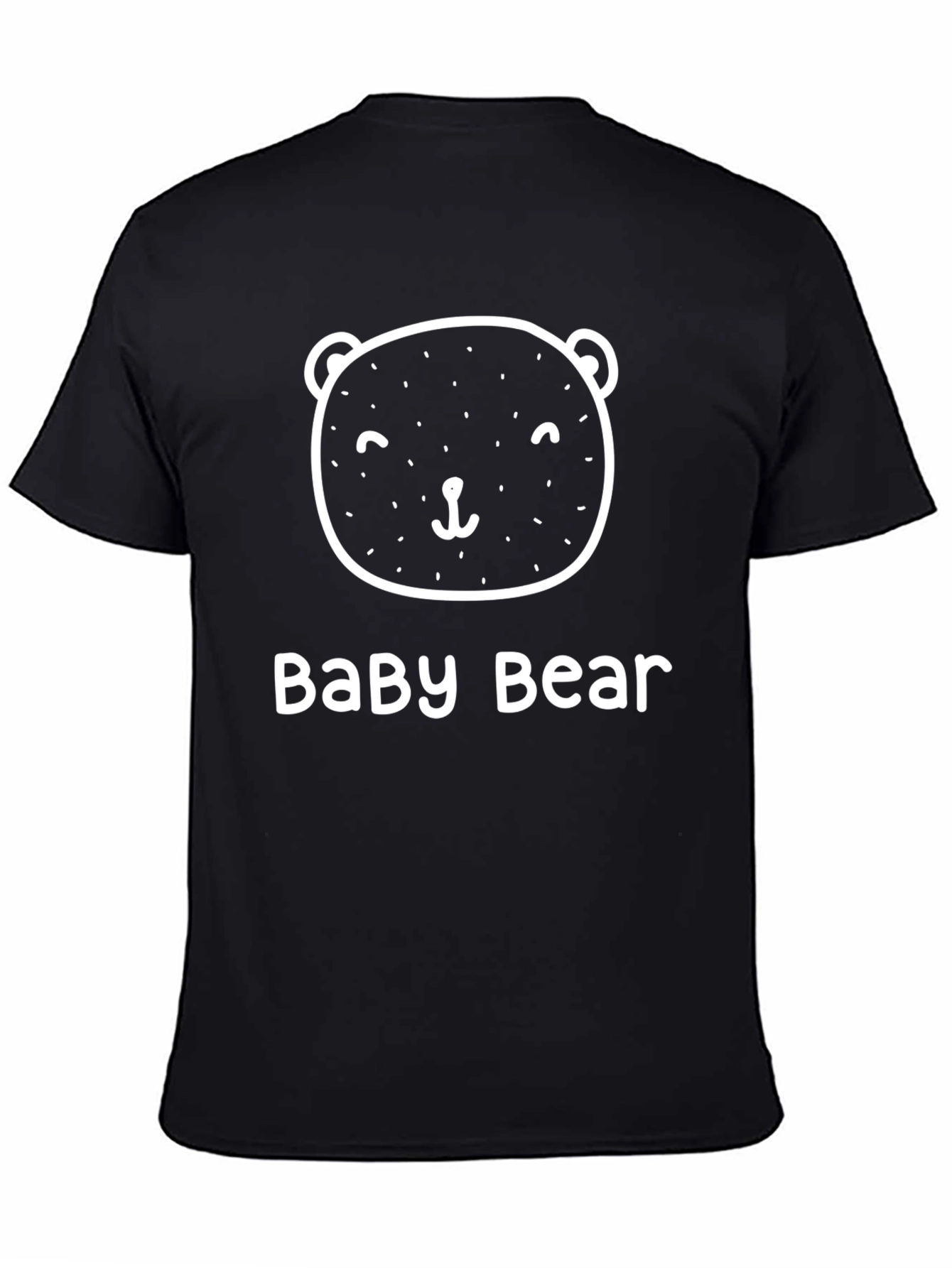 Baby Bear Graphic Tee - Cute Black T-Shirt