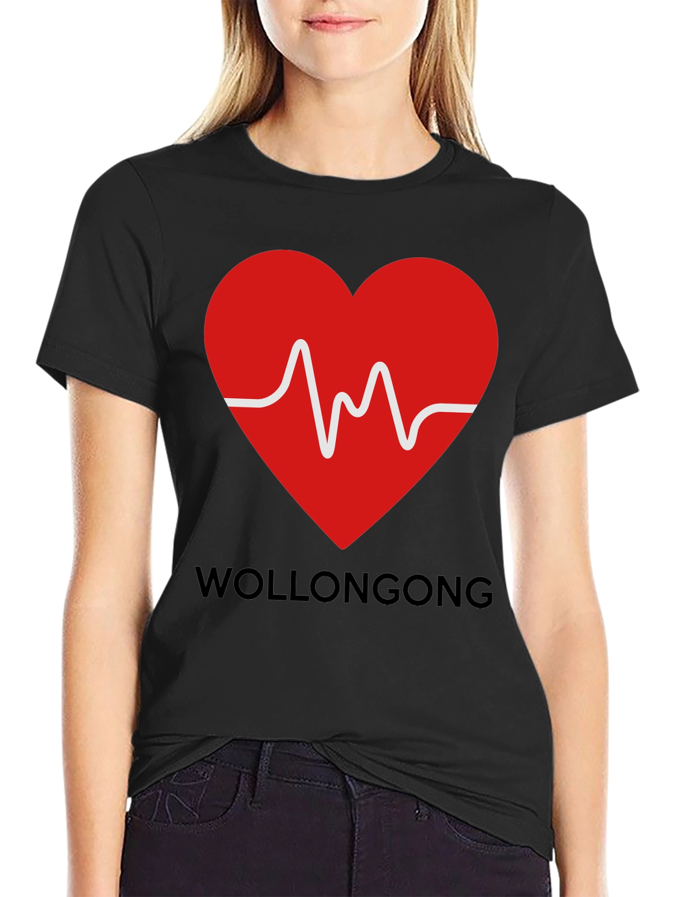 Wollongong Heartbeat T-Shirt - Graphic Tee
