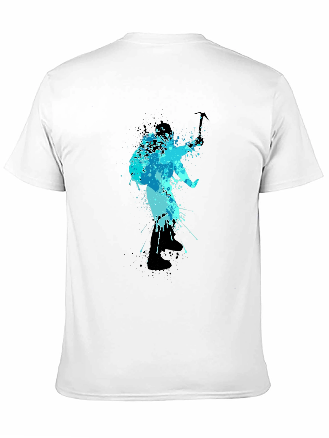 Cool Blue Climbing T-Shirt - Mountain Adventure Design