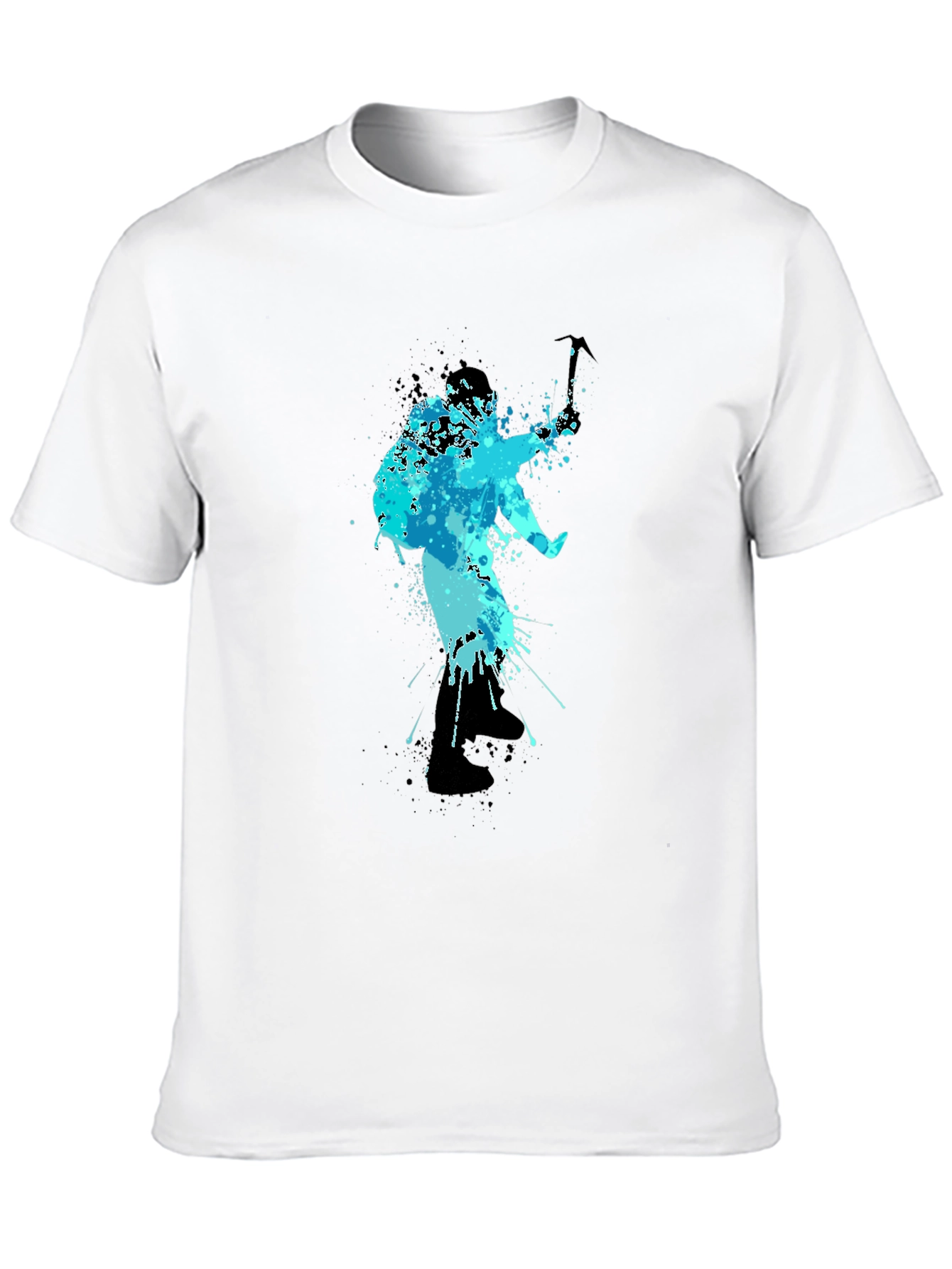 Cool Blue Climbing T-Shirt - Mountain Adventure Design