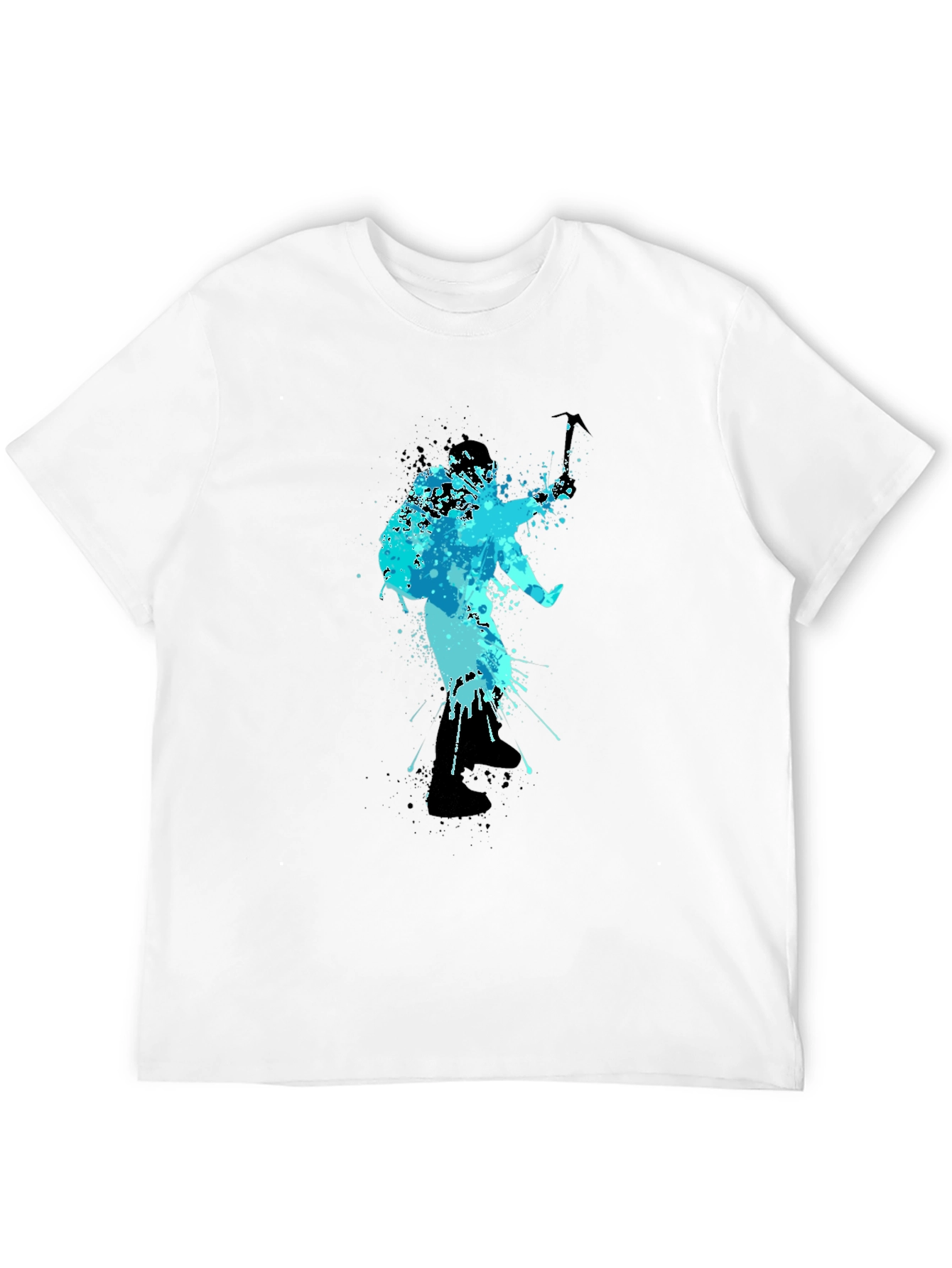 Cool Blue Climbing T-Shirt - Mountain Adventure Design