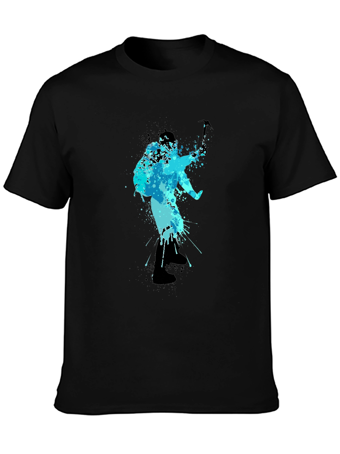 Cool Blue Climbing T-Shirt - Mountain Adventure Design