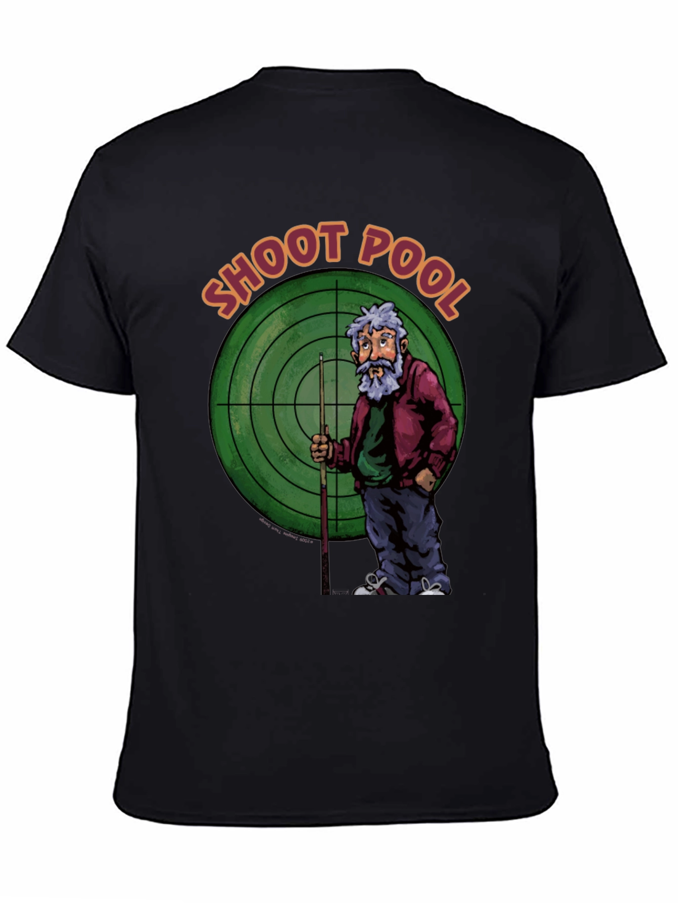Shoot Pool Graphic T-Shirt Billiards Tee