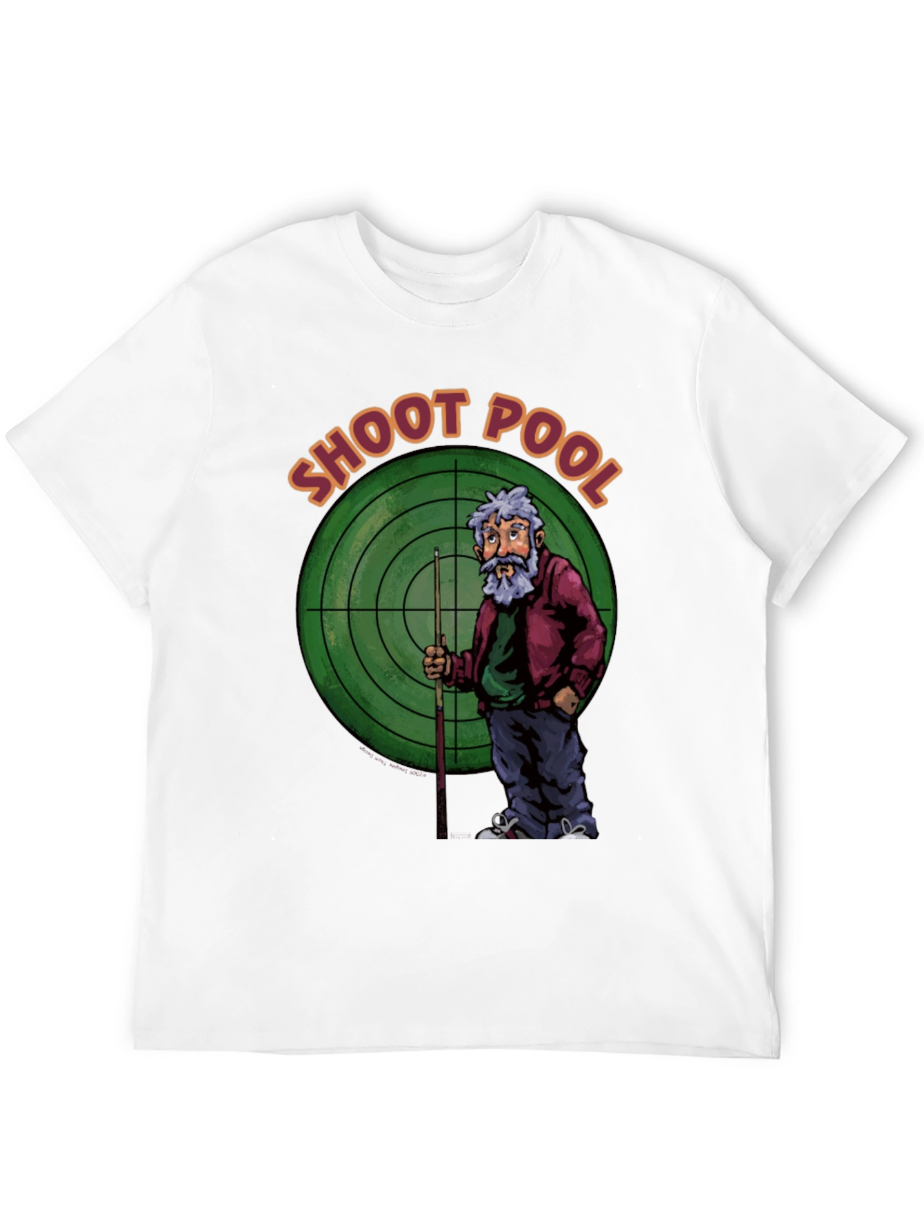 Shoot Pool Graphic T-Shirt Billiards Tee