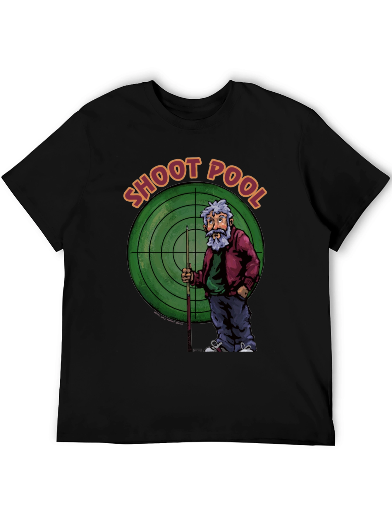 Shoot Pool Graphic T-Shirt Billiards Tee