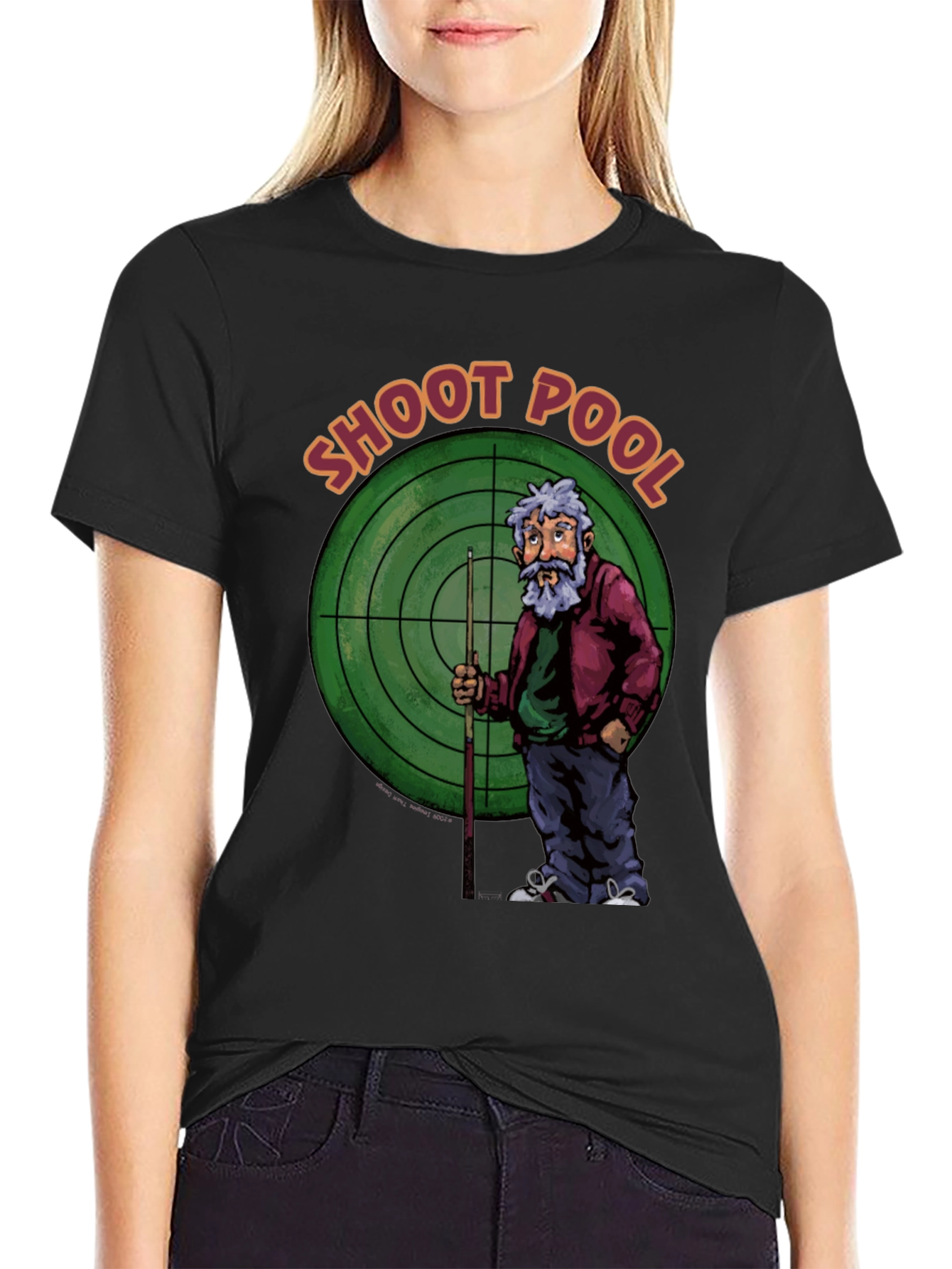 Shoot Pool Graphic T-Shirt Billiards Tee