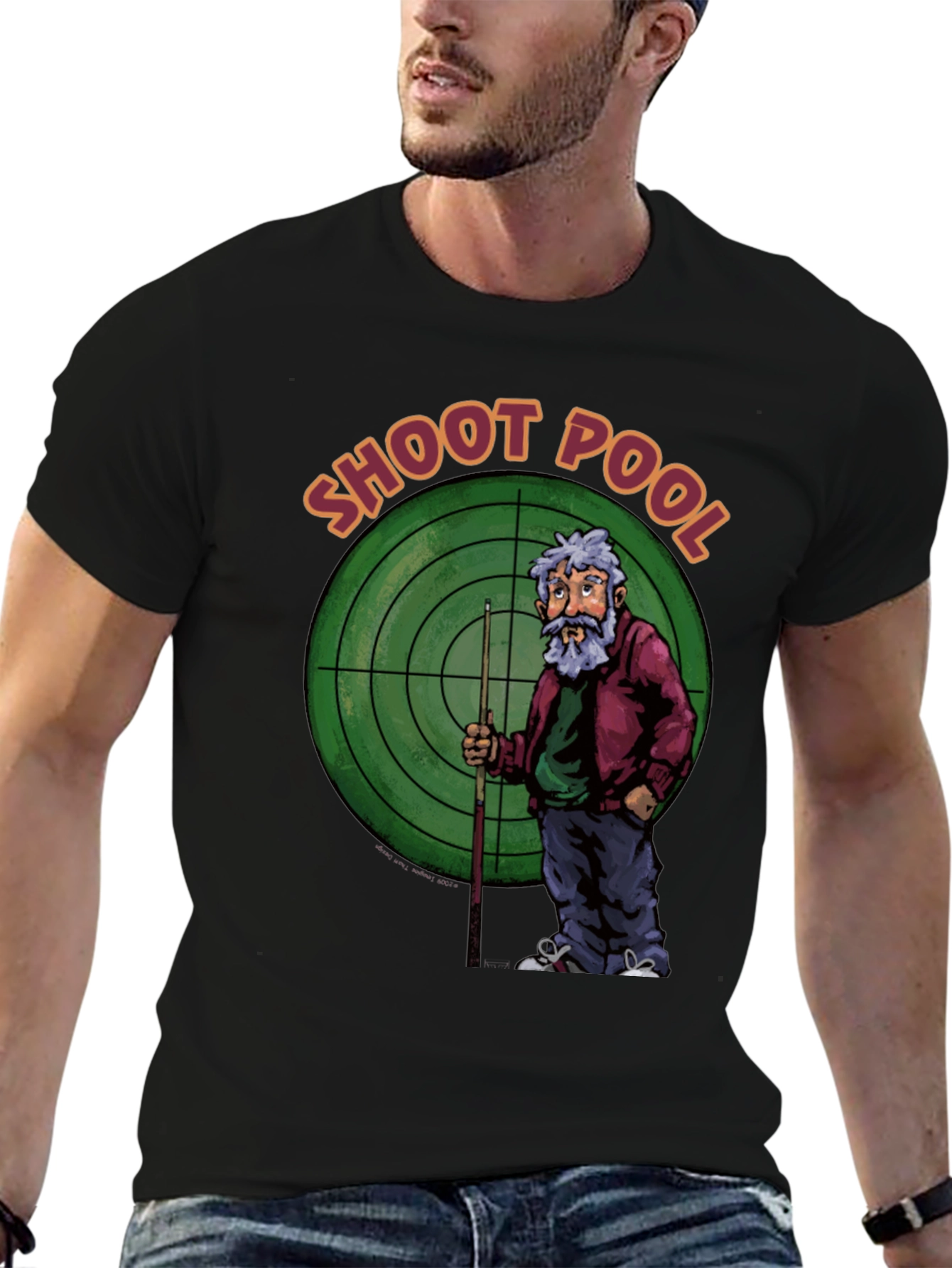 Shoot Pool Graphic T-Shirt Billiards Tee
