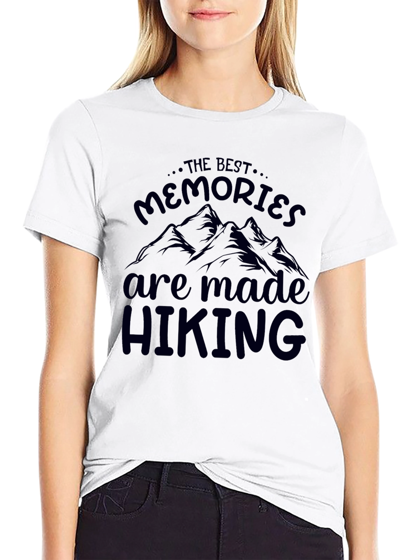 Hiking Memories T-Shirt - Mountain Design